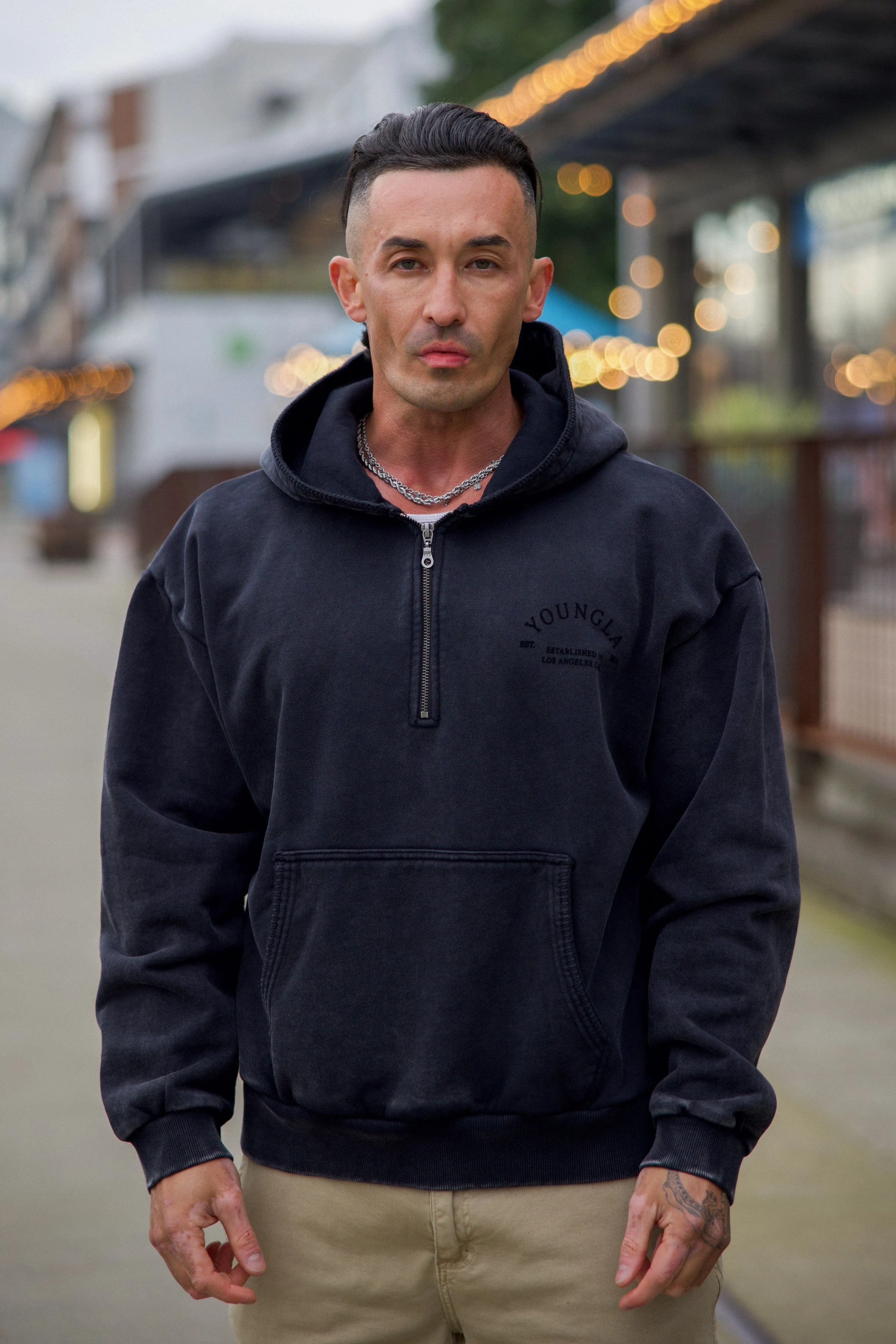 5169 - Old Money Quarter-Zip Hoodies sold by YoungLA product image thumbnail 3