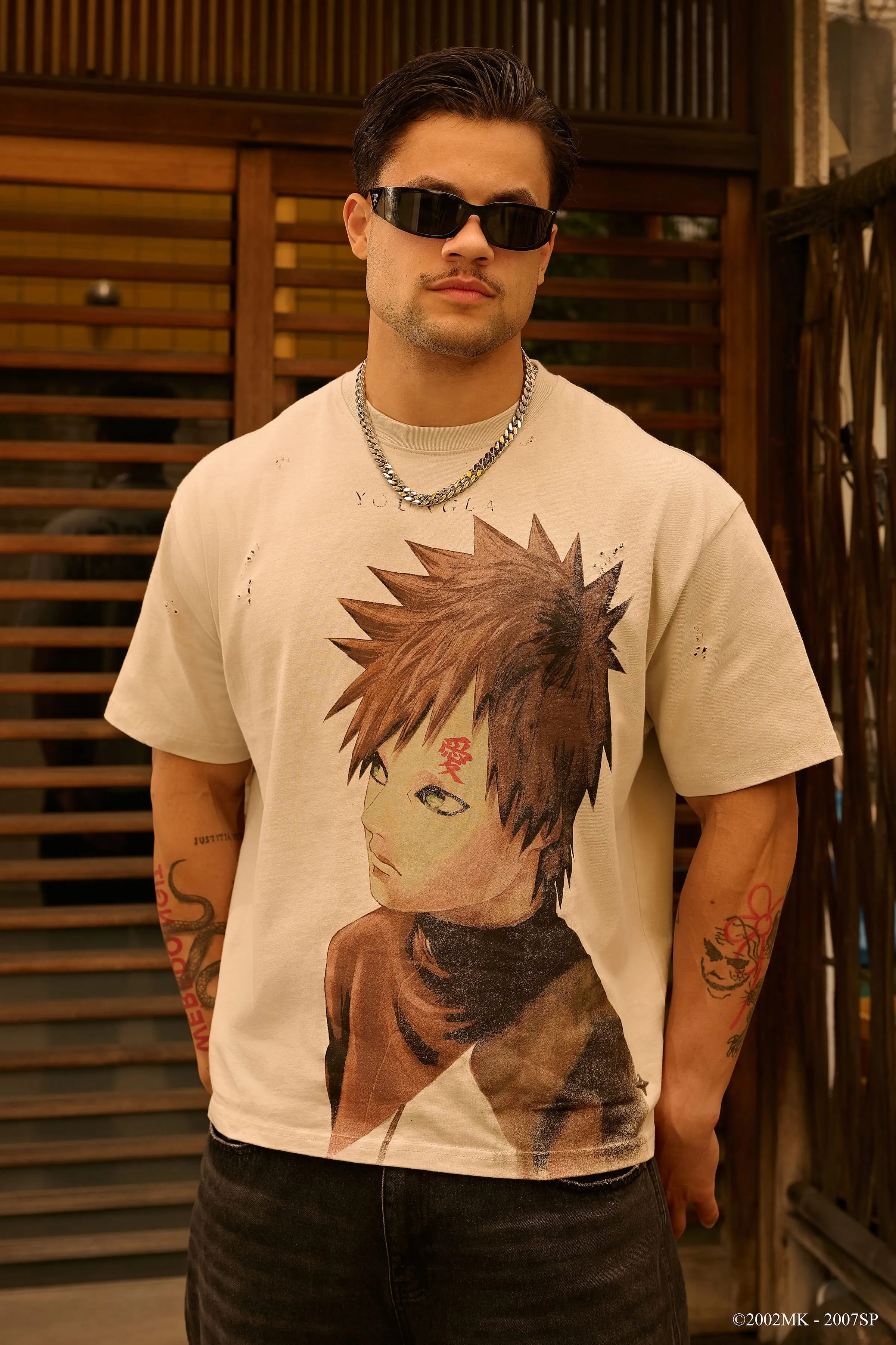 4318 - Naruto Distressed Tees sold by YoungLA product image thumbnail 2
