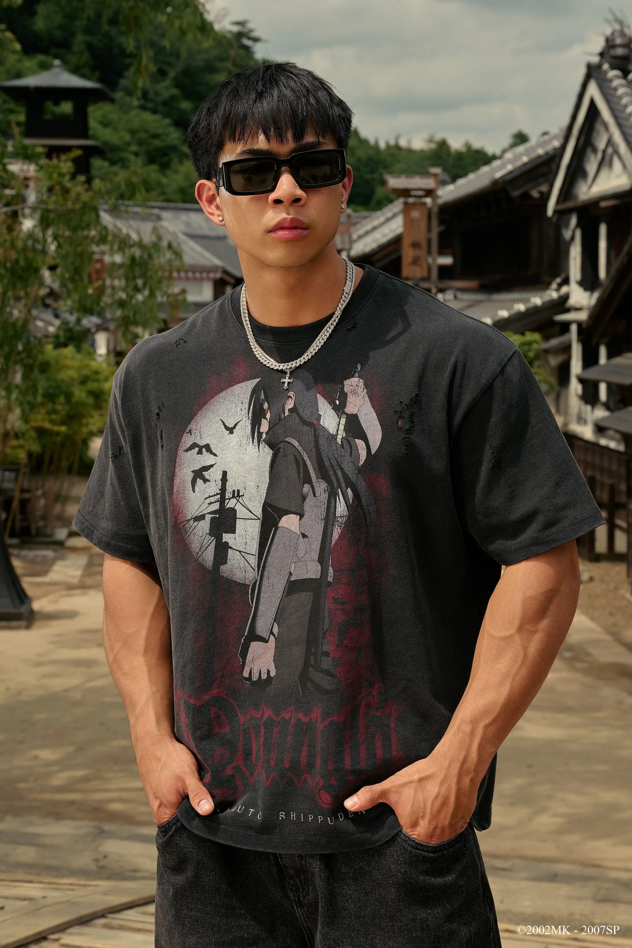 4318 - Naruto Distressed Tees sold by YoungLA product image thumbnail 3
