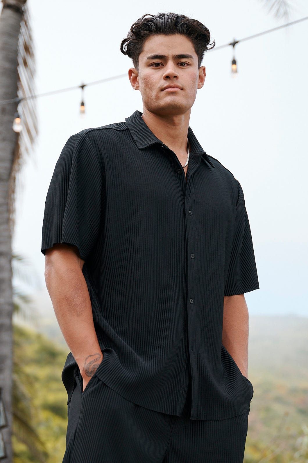 448 Pleated Festival Shirts sold by YoungLA product image thumbnail 3