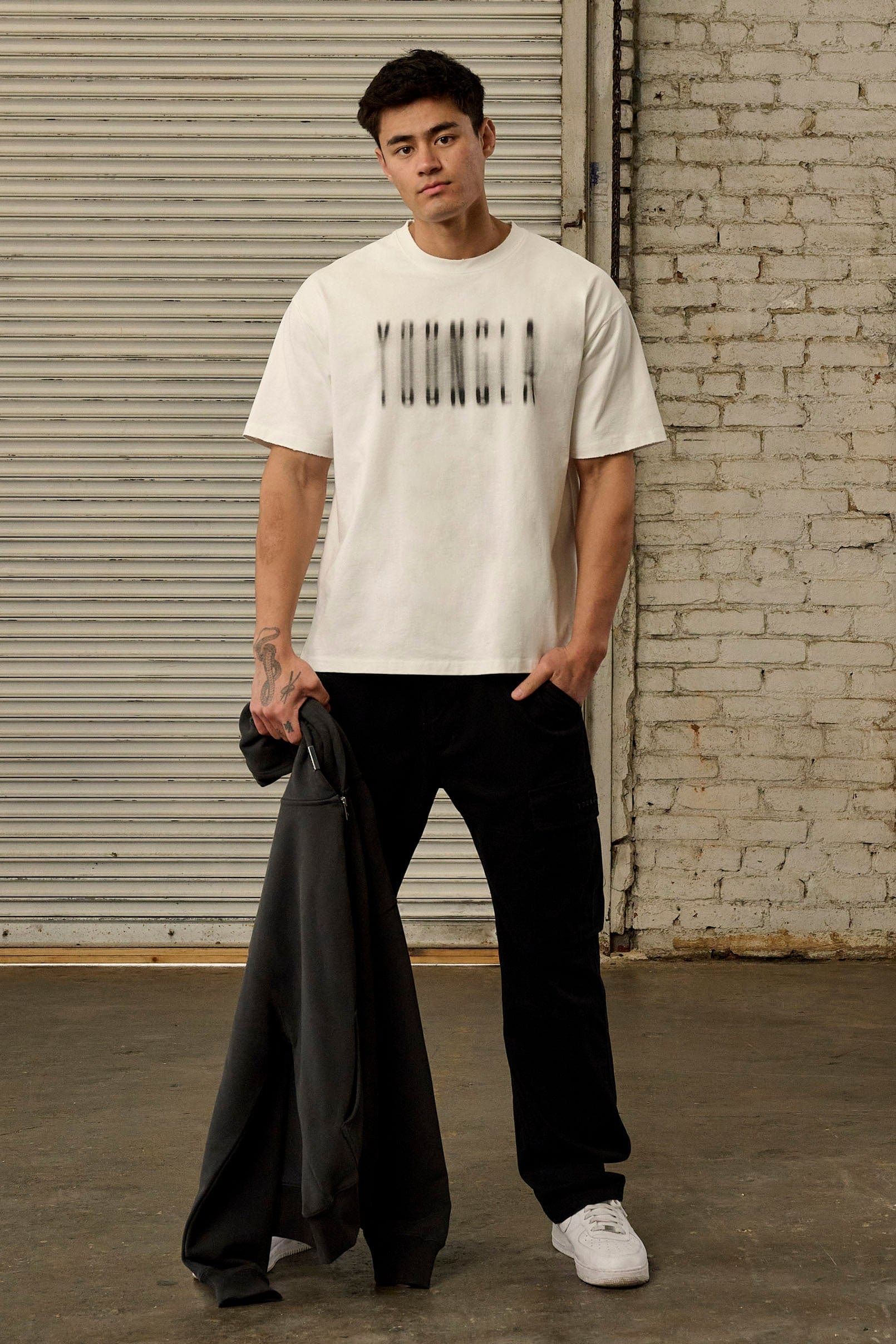 4075 - Blurry Heavyweight Tee sold by YoungLA product image thumbnail 3