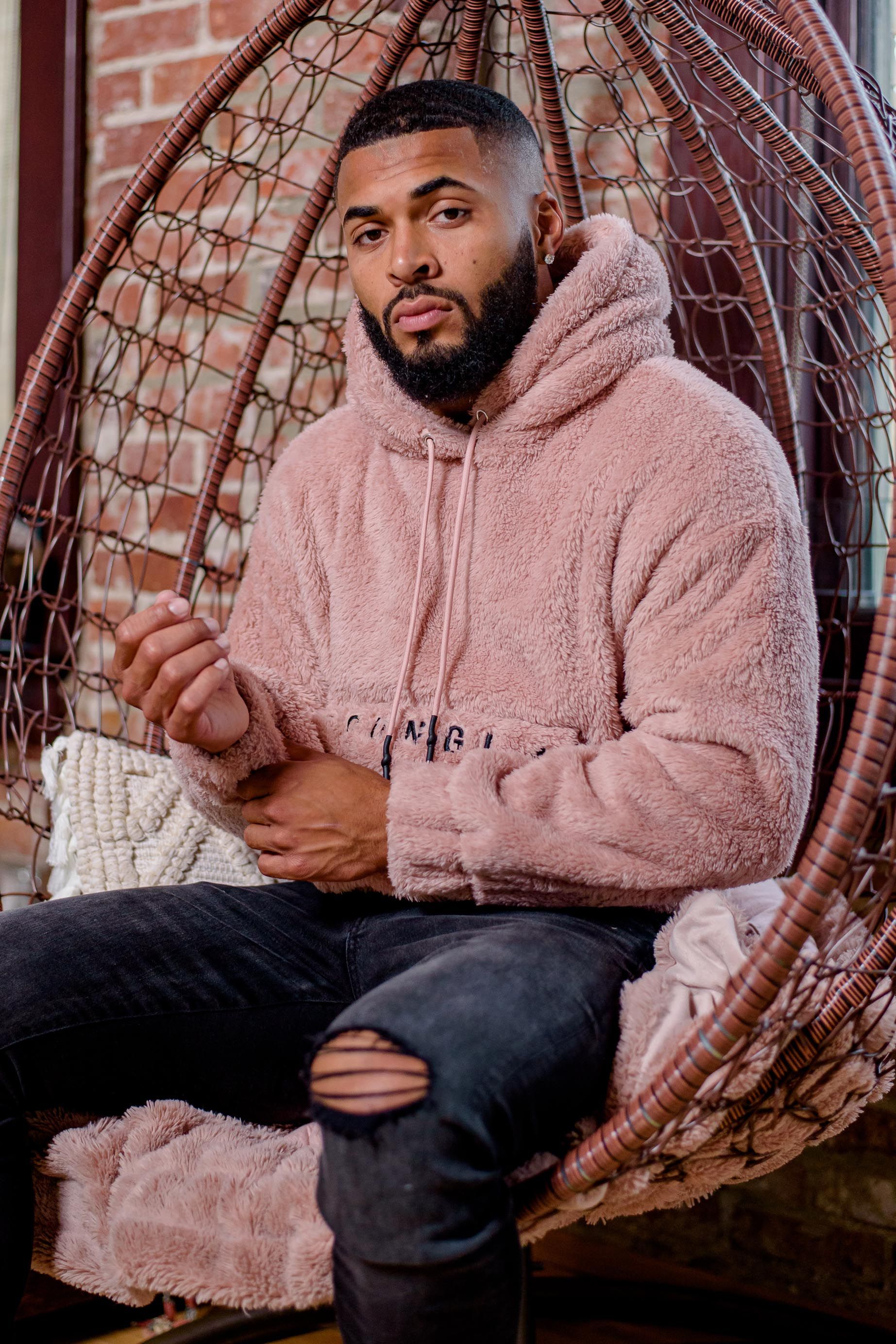 538 Kangaroo Teddy Fleece Hoodies sold by YoungLA product image thumbnail 4