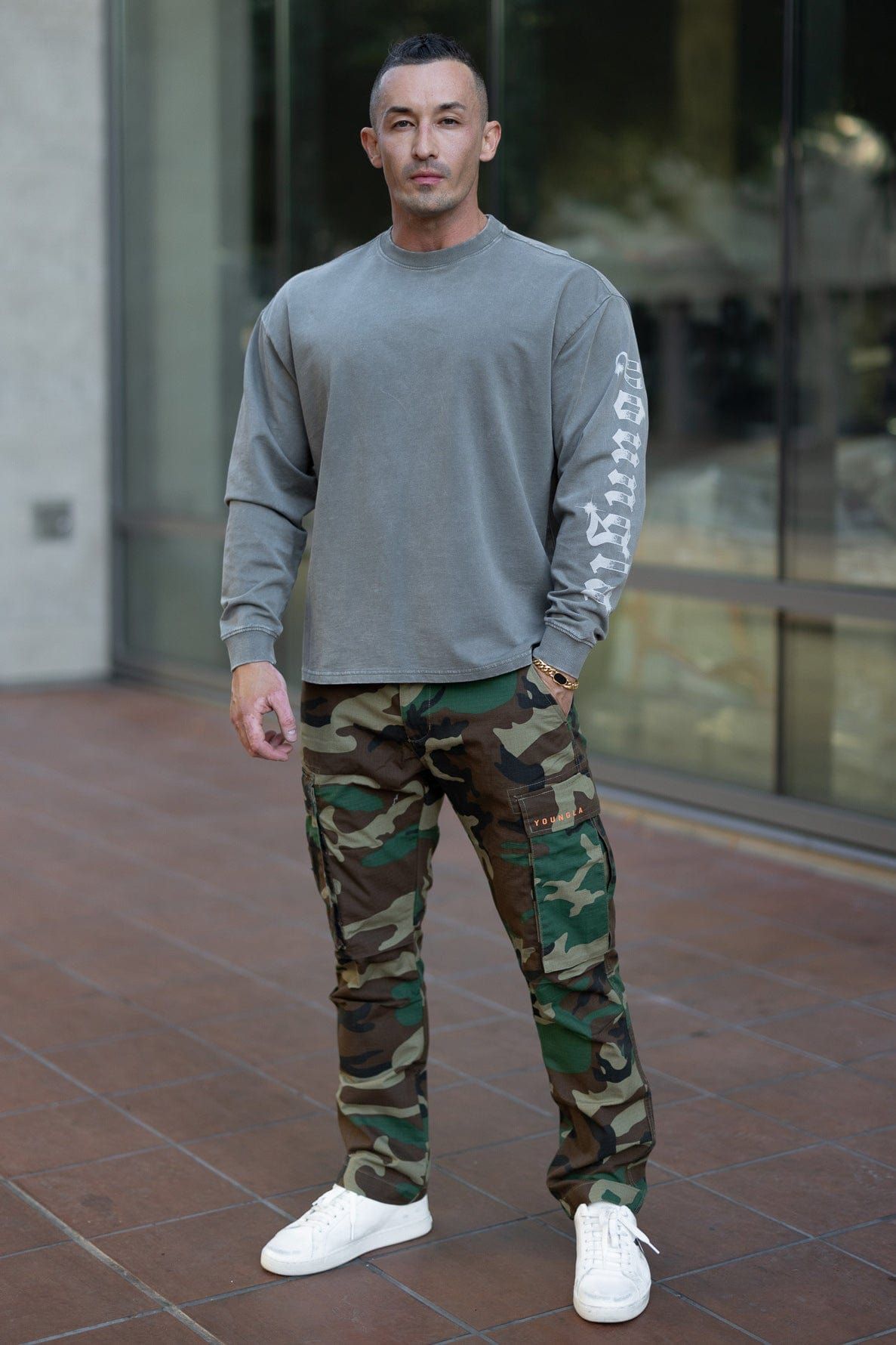 602 - Camo Tactical Cargos sold by YoungLA product image thumbnail 4