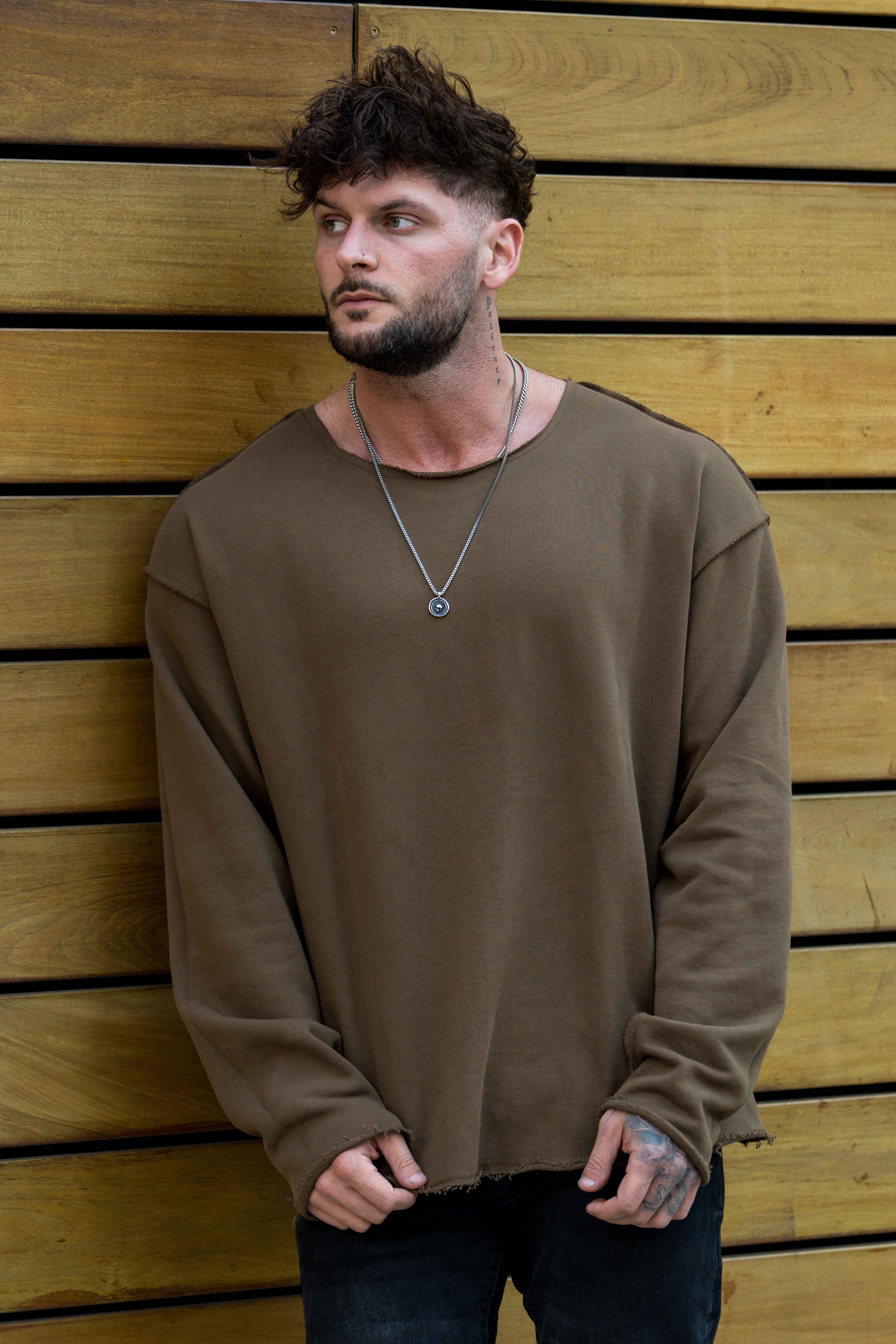 816 Terry Raw Cut Reversible Longsleeves sold by YoungLA product image thumbnail 6