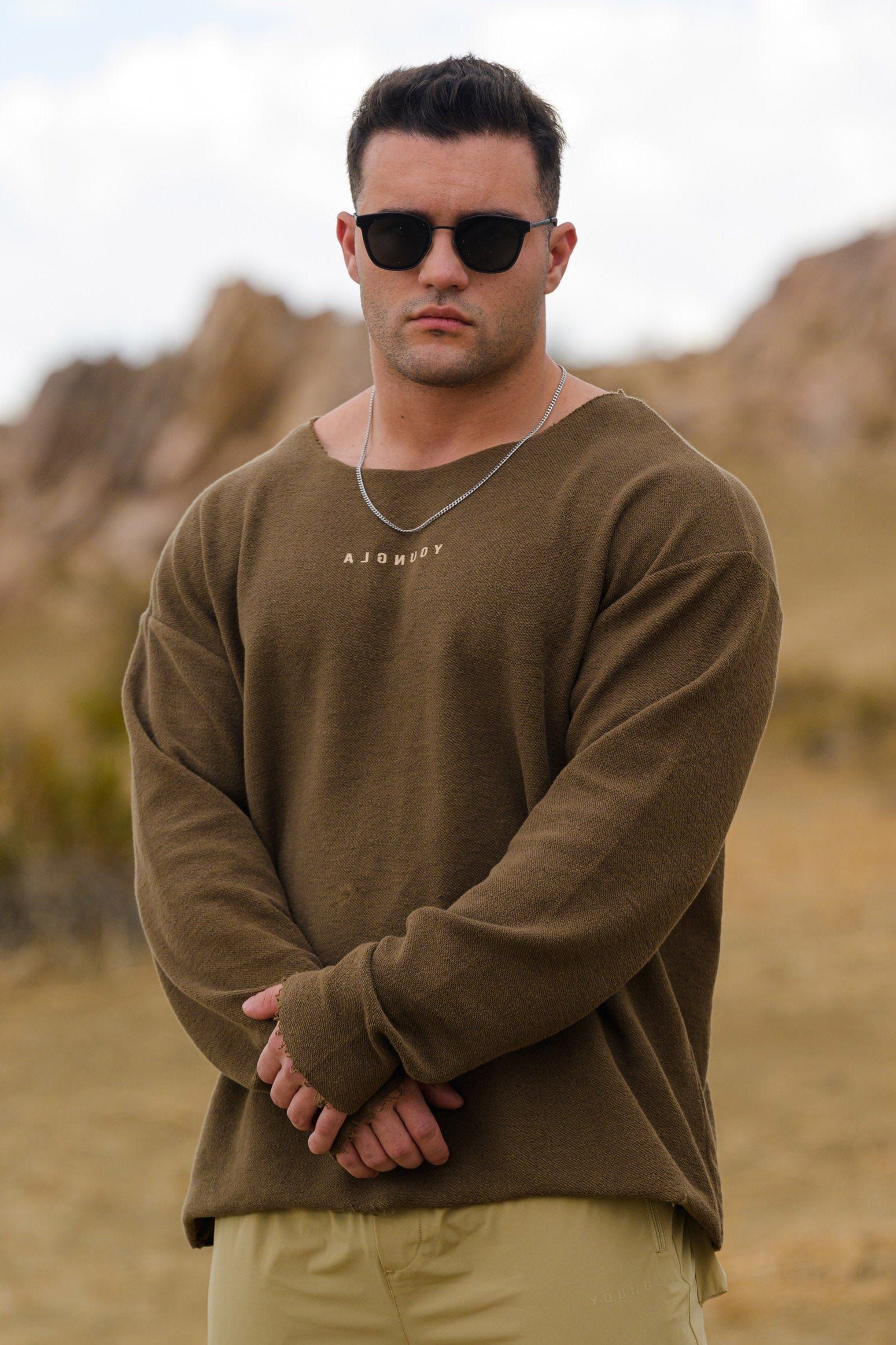 816 Terry Raw Cut Reversible Longsleeves sold by YoungLA product image thumbnail 3