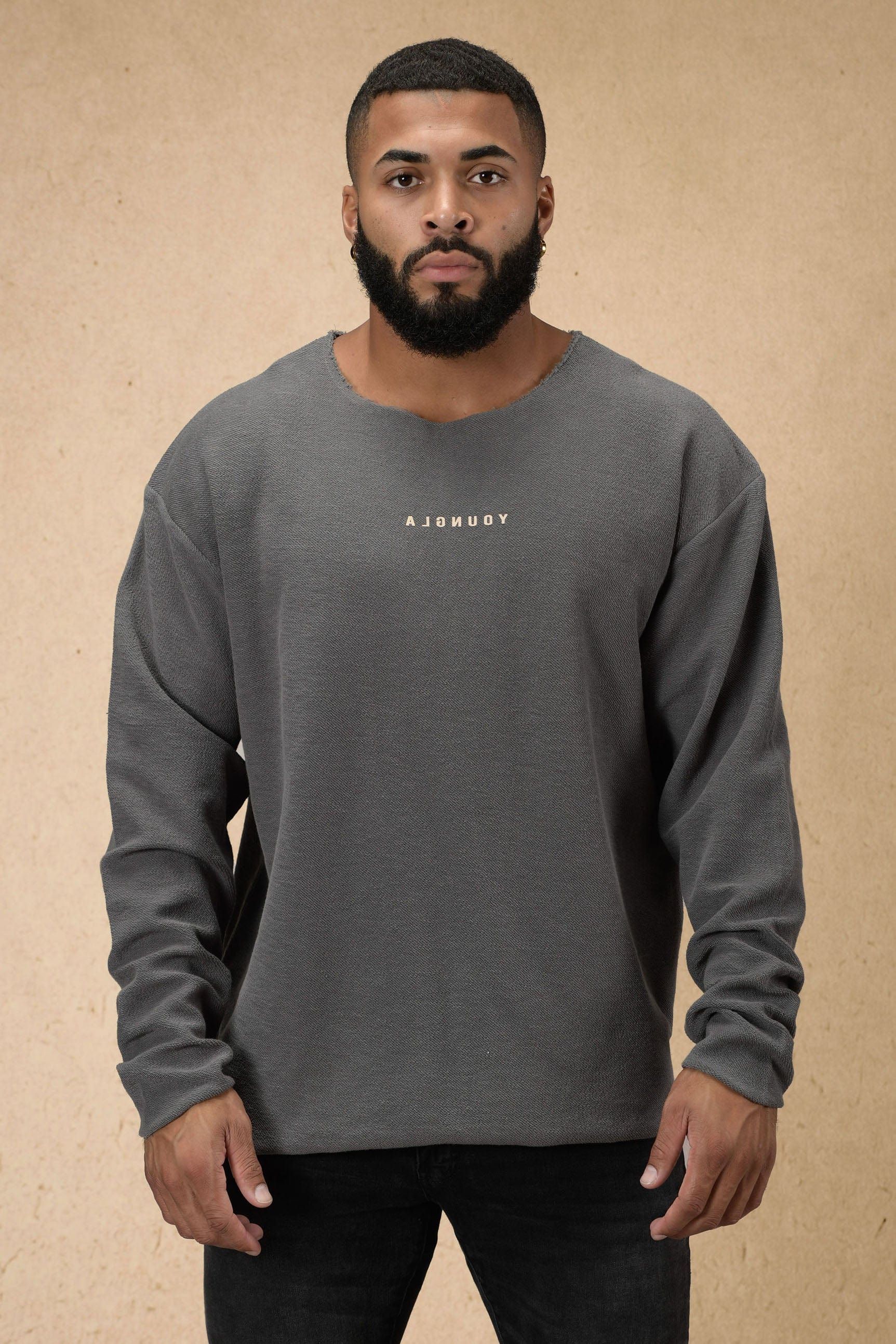 816 Terry Raw Cut Reversible Longsleeves sold by YoungLA