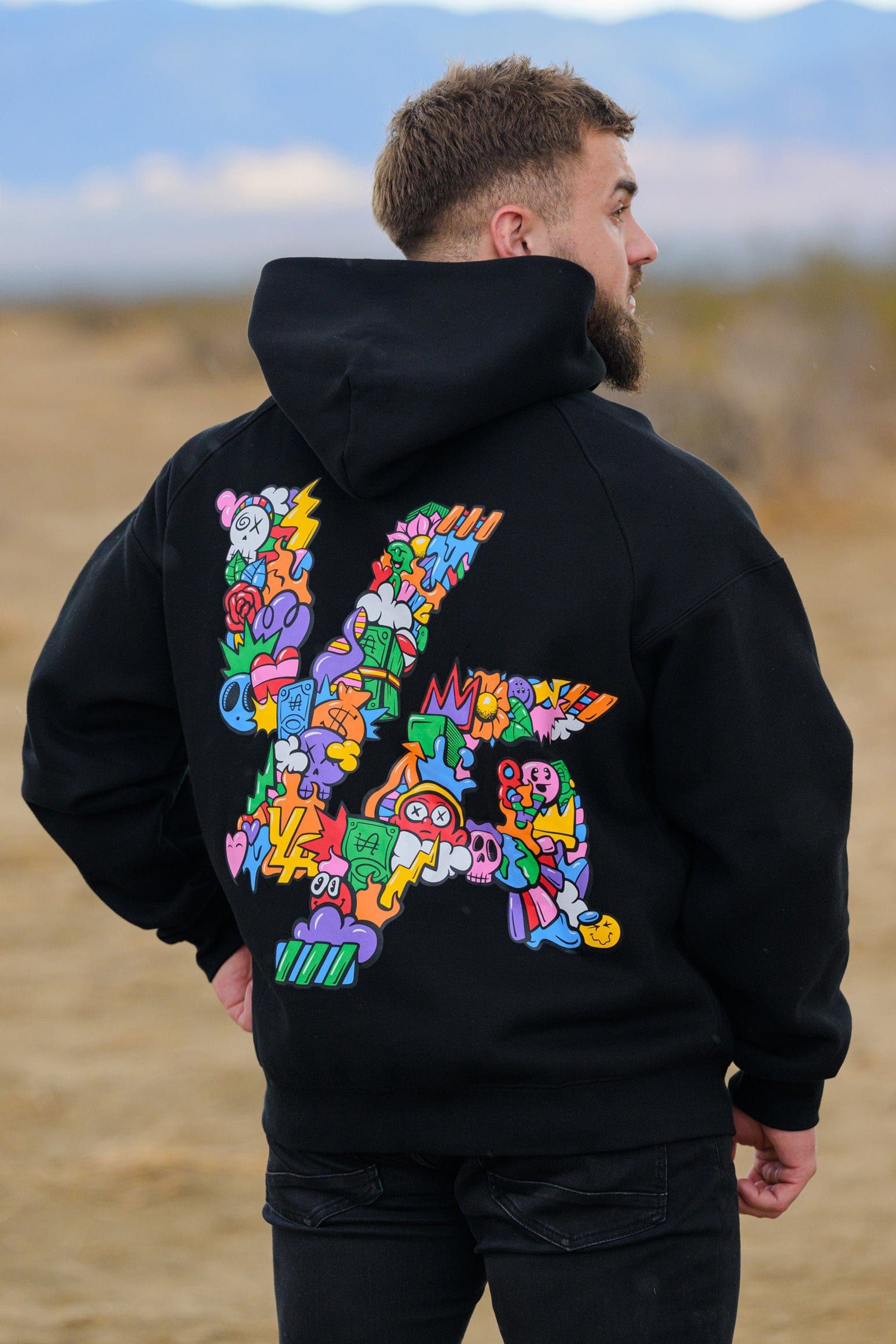 560 Trippy Logo Hoodies sold by YoungLA product image thumbnail 4
