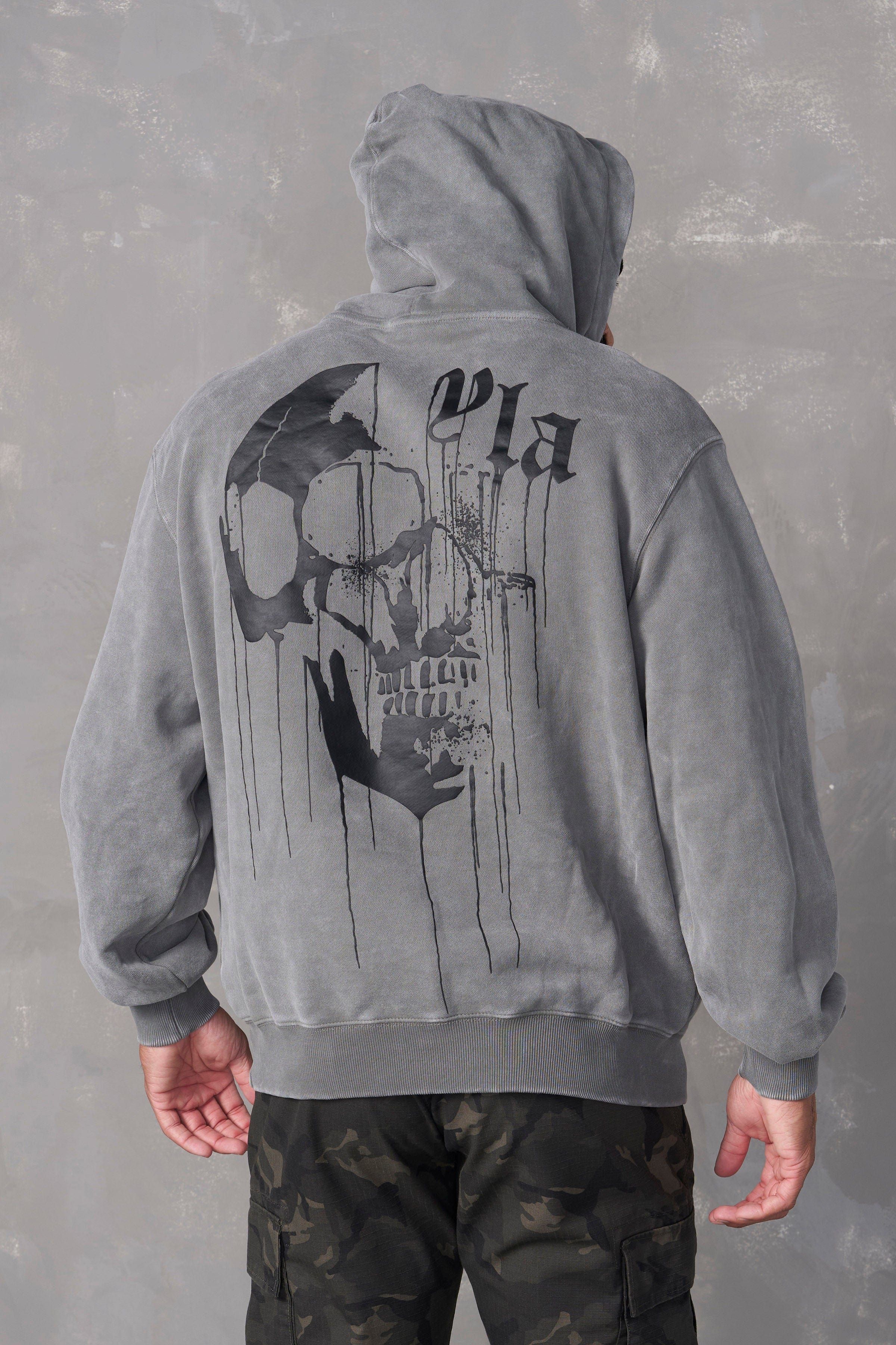 551 - Drippy Skull Hoodie sold by YoungLA product image thumbnail 5