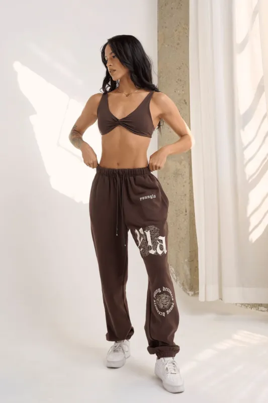 W224 Rose Joggers sold by YoungLA