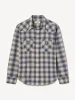 Blue Plaid Ombre Palomino Western Shirt sold by Buck Mason