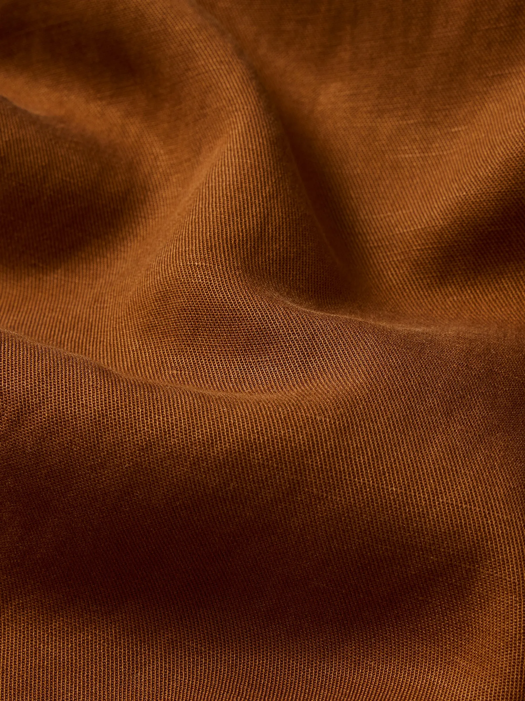 Rust Draped Linen Rancher Shirt sold by Buck Mason product image thumbnail 5