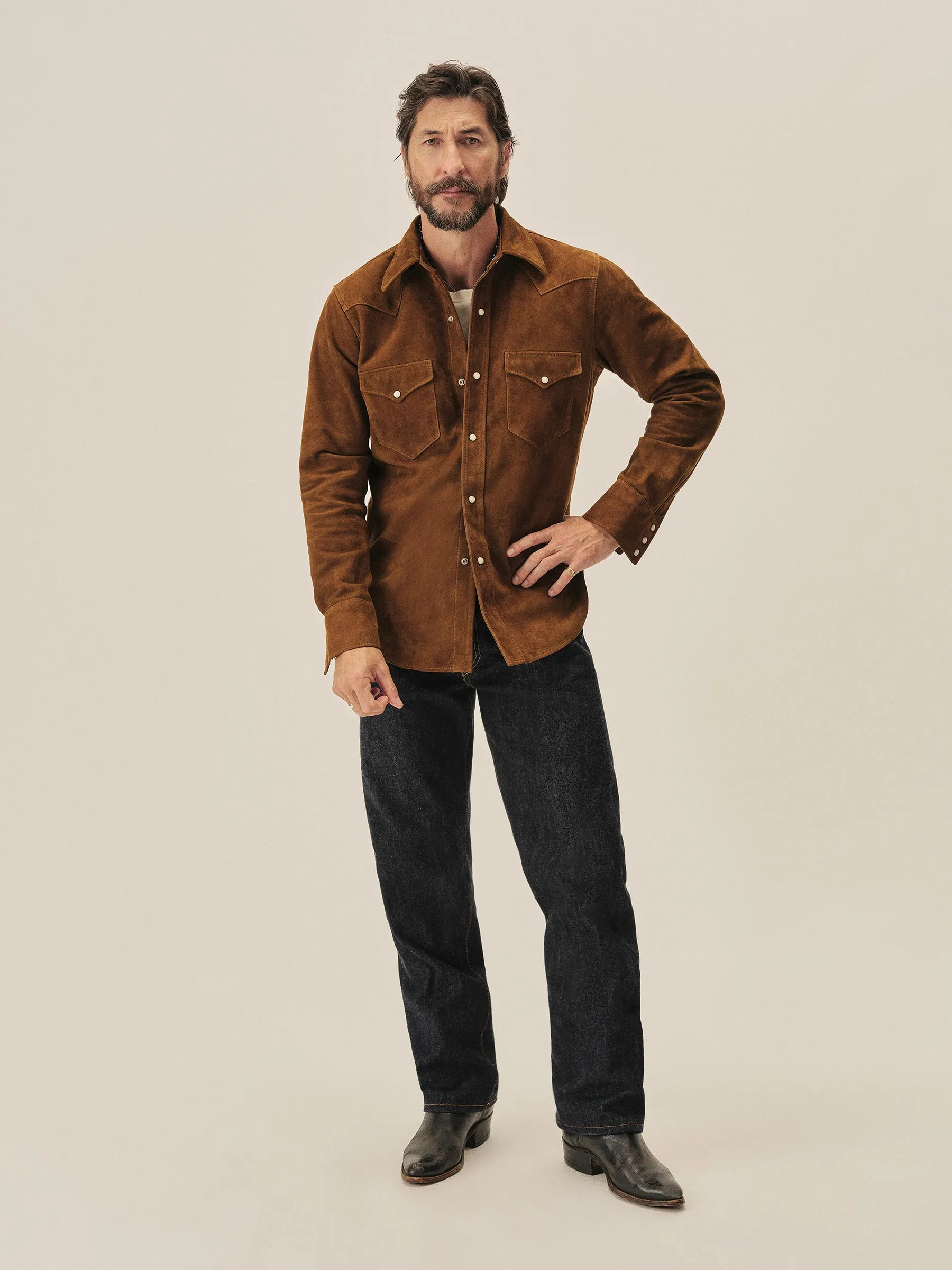 D018 Japanese Loomstate Selvedge Full Saddle Jean sold by Buck Mason product image thumbnail 2