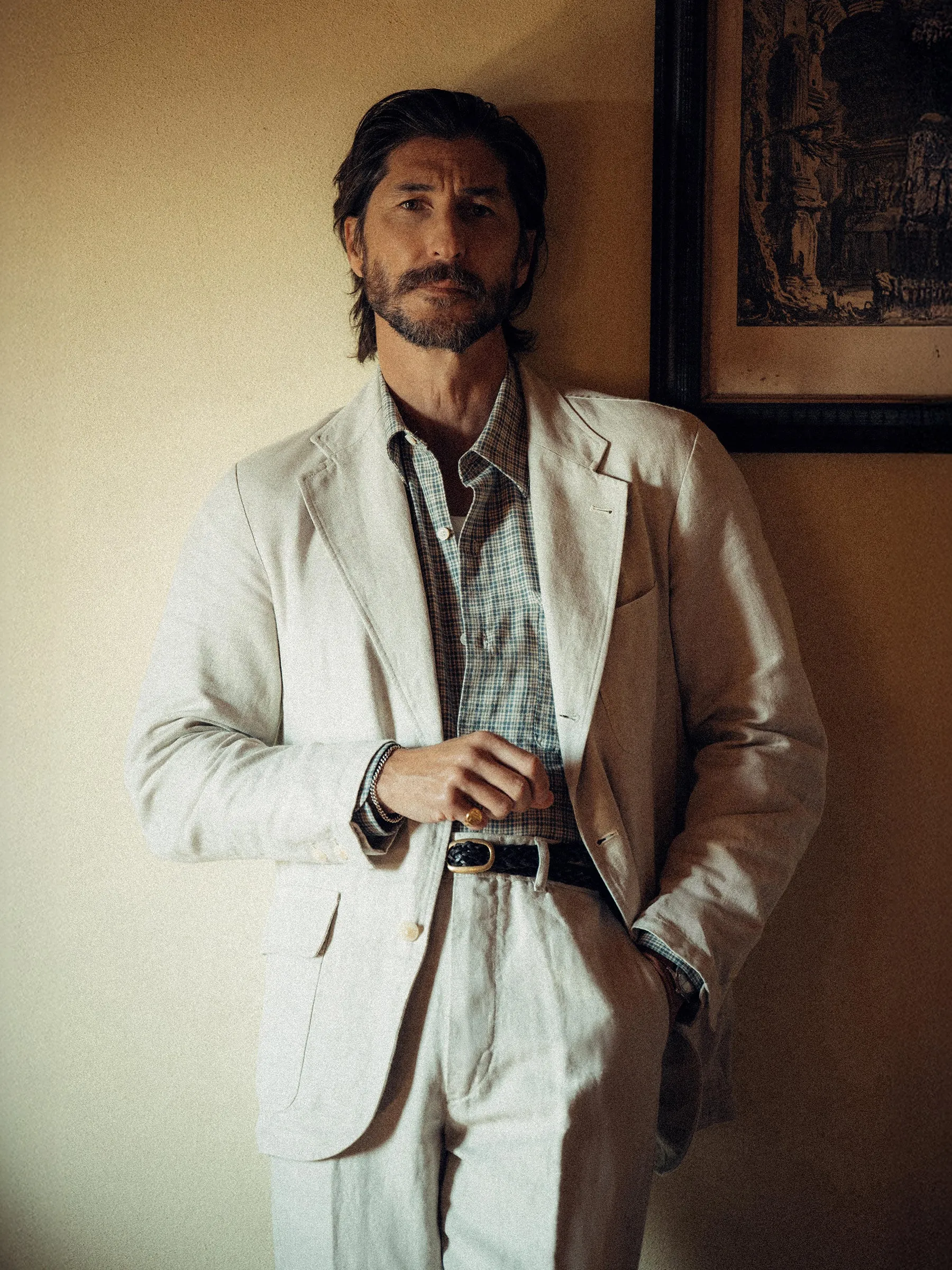 Seeded Natural HBT Capitola Linen Carry-On Jacket sold by Buck Mason product image thumbnail 2