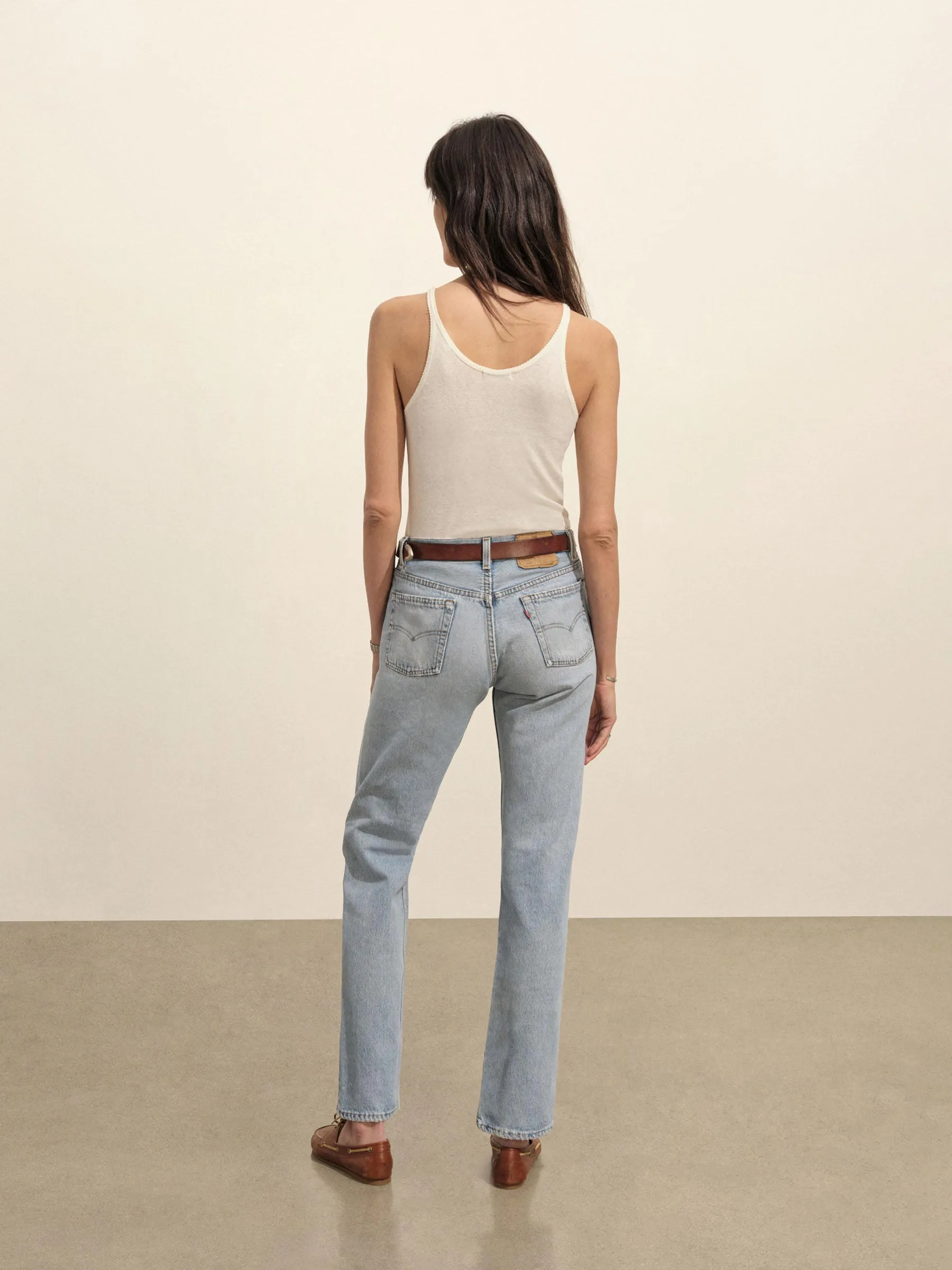 Natural Heirloom Rib Scoop Tank sold by Buck Mason product image thumbnail 5