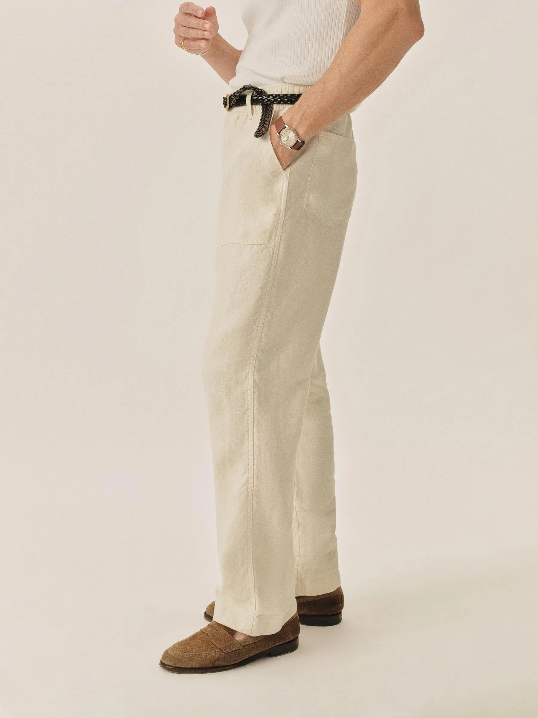 Natural Loomed Linen OG-107 Fatigue Pant sold by Buck Mason product image thumbnail 5