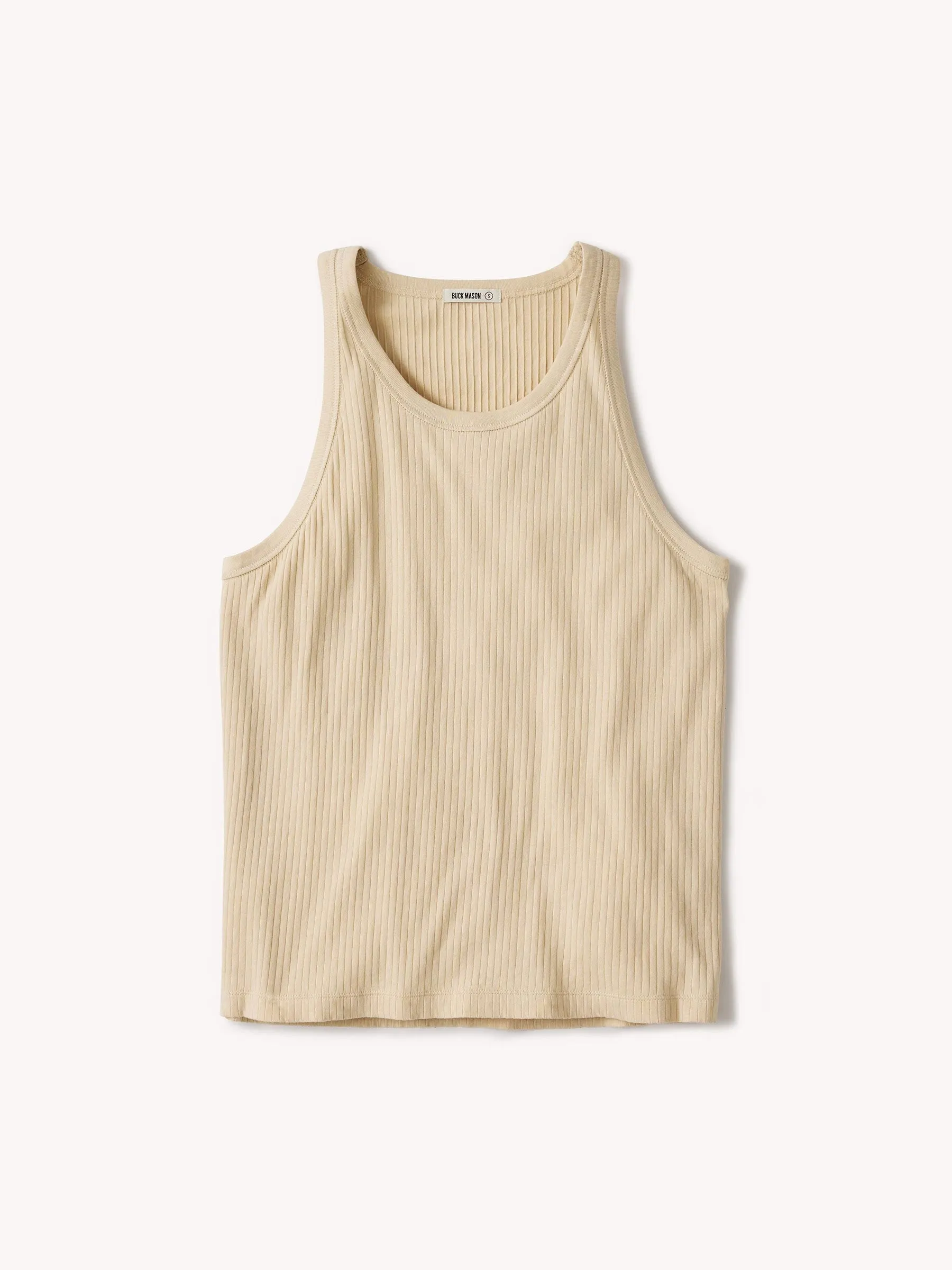 Warm Natural Slingshot Cotton Tank sold by Buck Mason
