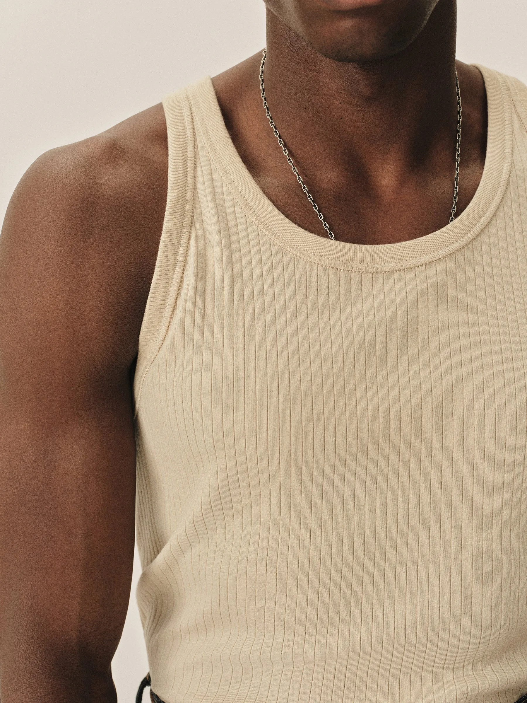 Warm Natural Slingshot Cotton Tank sold by Buck Mason product image thumbnail 3