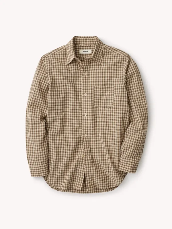 Freeman Plaid Wornwell One Pocket Shirt made by Buck Mason