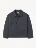 Mineral Grey Omaha Flyweight HBT P-43 Fatigue Shirt sold by Buck Mason