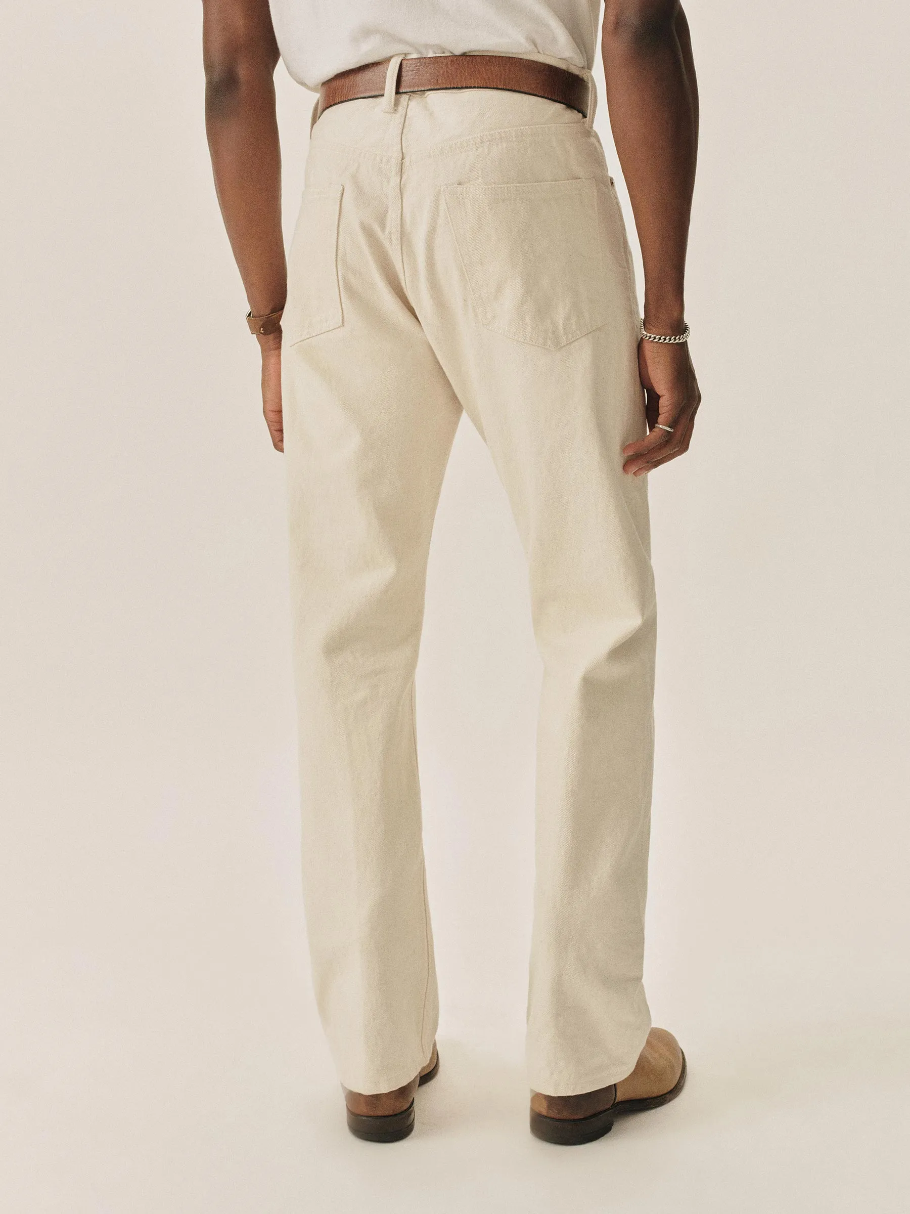 N002 Japanese Loomstate Selvedge Full Saddle Jean sold by Buck Mason product image thumbnail 5