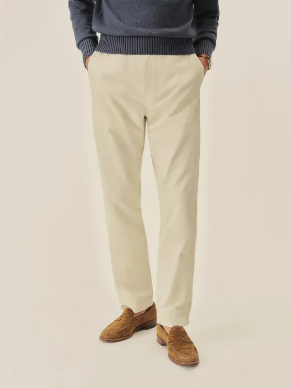 Natural Tropic Twill Carry-On Ford Standard Pant made by Buck Mason