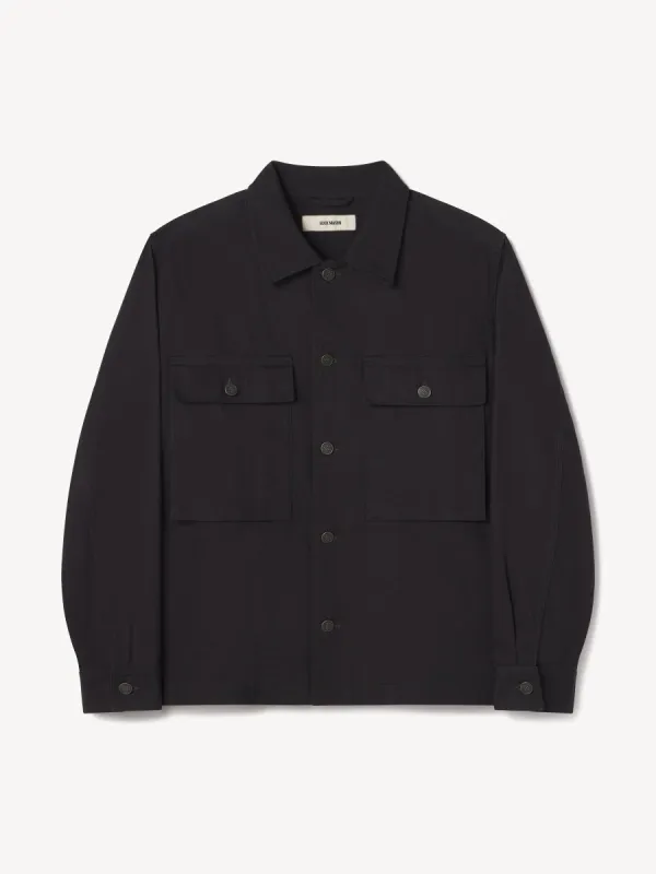 Black Omaha Flyweight HBT P-43 Fatigue Jacket sold by Buck Mason