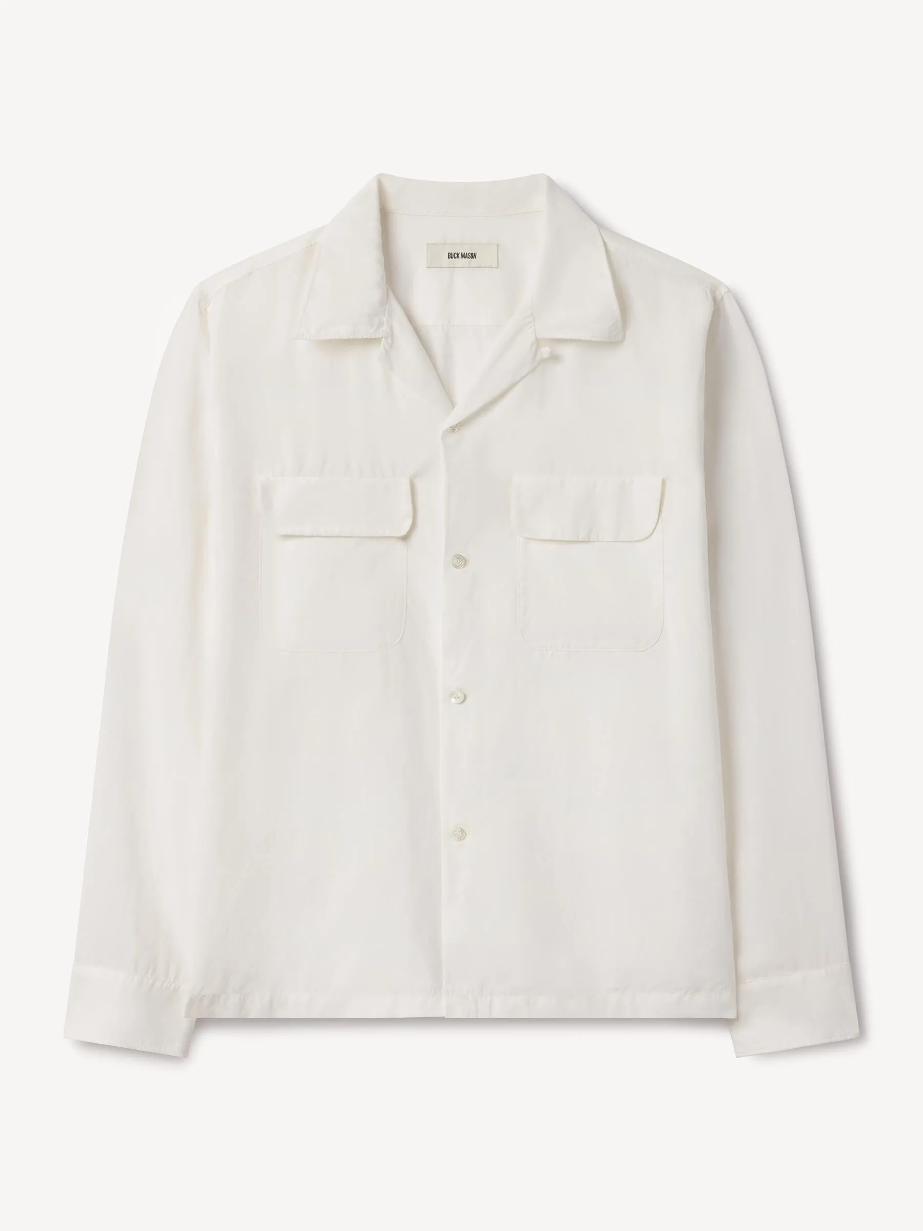 White Casita Camp Shirt sold by Buck Mason