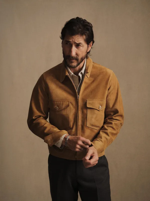 Prairie Mojave Suede Station Jacket made by Buck Mason