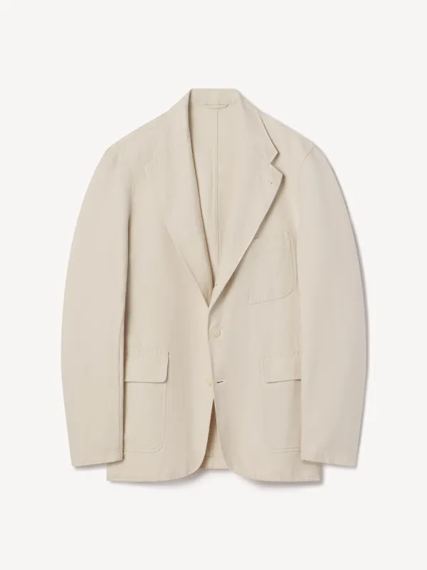 Silver Birch Capitola Linen Carry-On Jacket sold by Buck Mason