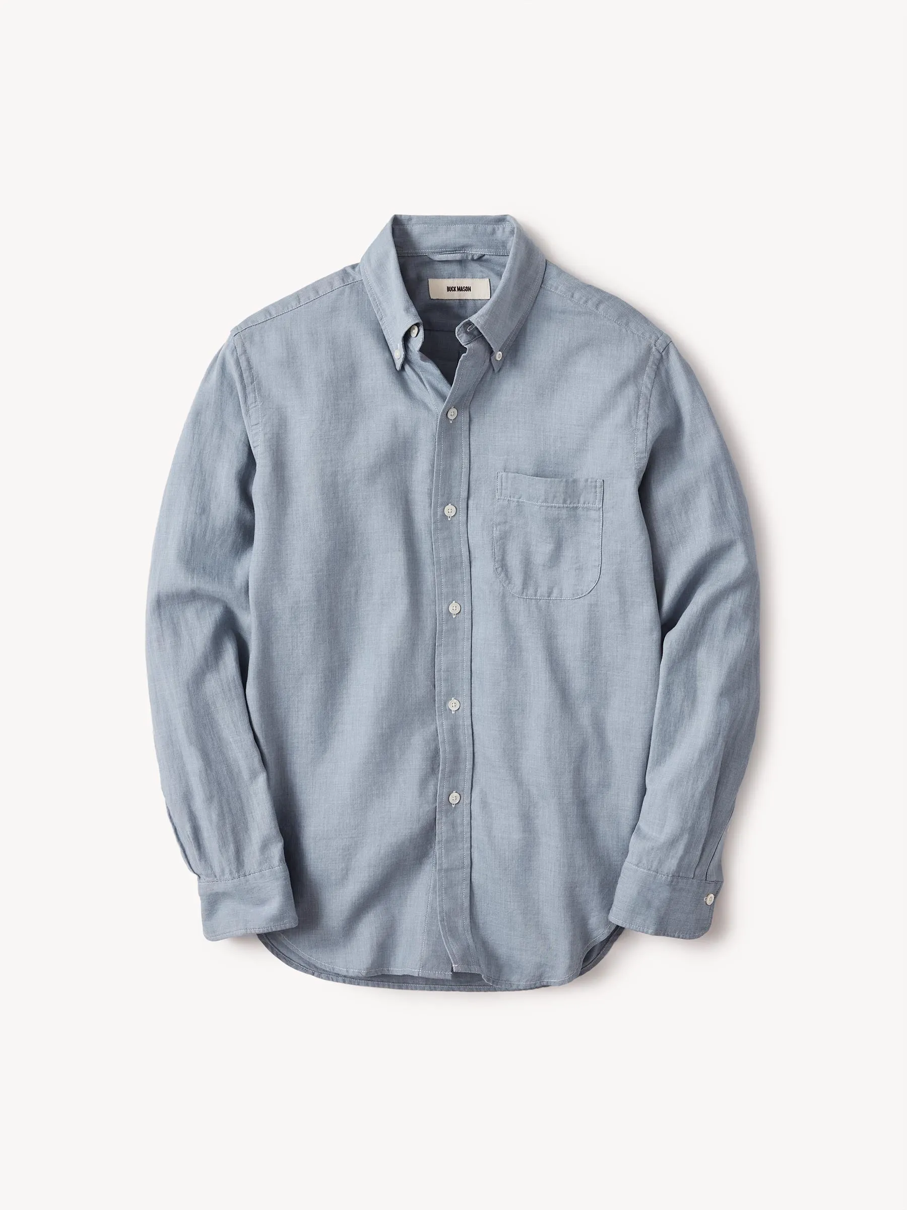 Blue End-On-End California Oxford BD Shirt sold by Buck Mason product image thumbnail 2