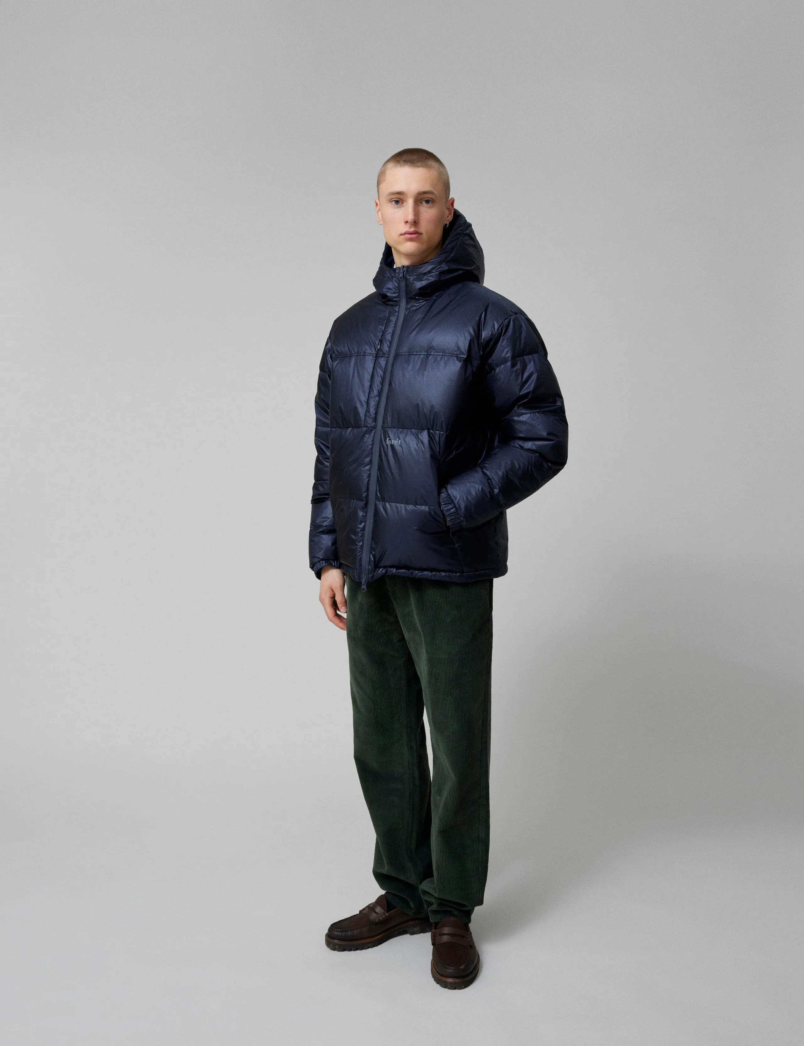 GRAIN REVERSIBLE PUFFER JACKET - NAVY sold by Foret product image thumbnail 2