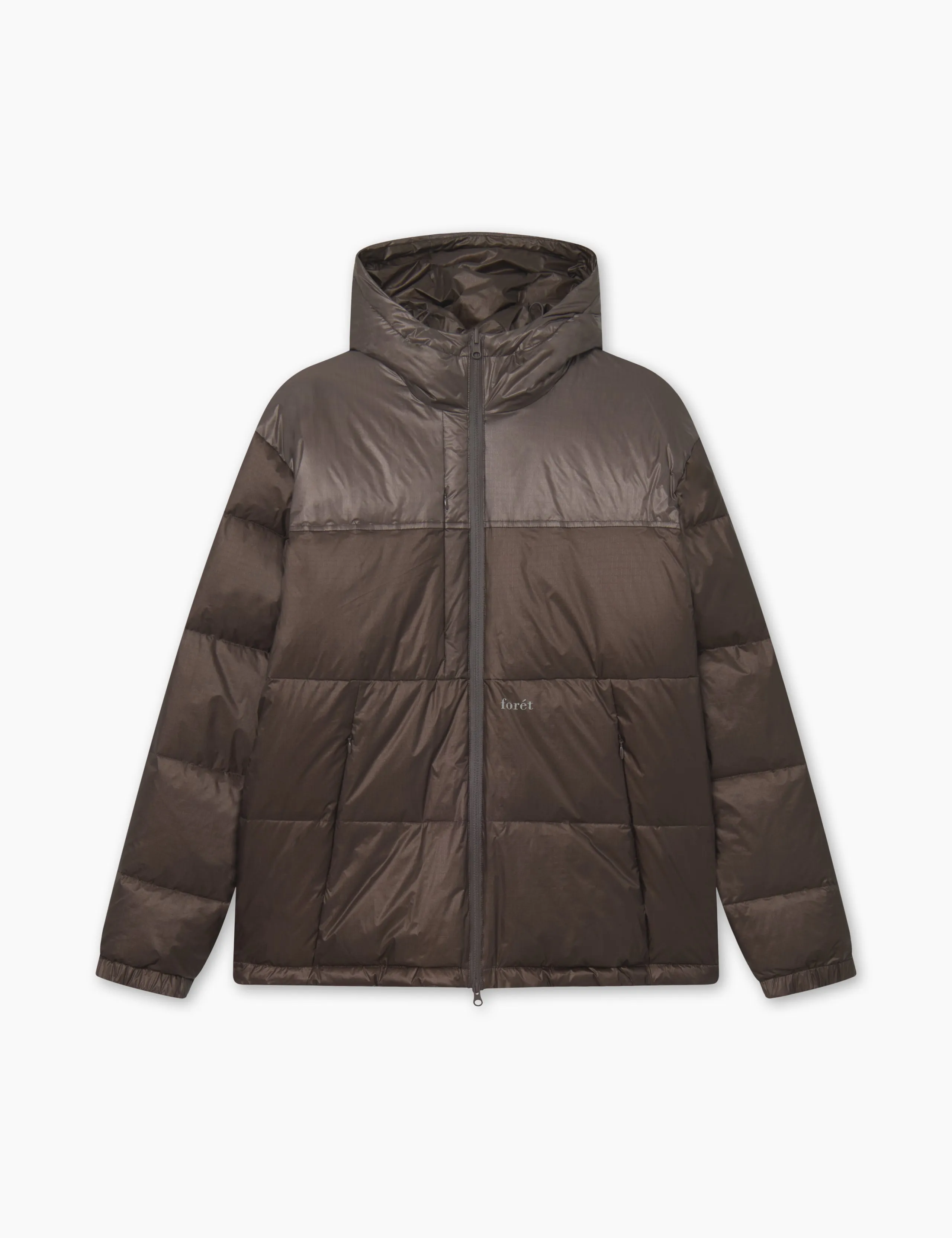 GRAIN REVERSIBLE PUFFER JACKET - BROWN sold by Foret