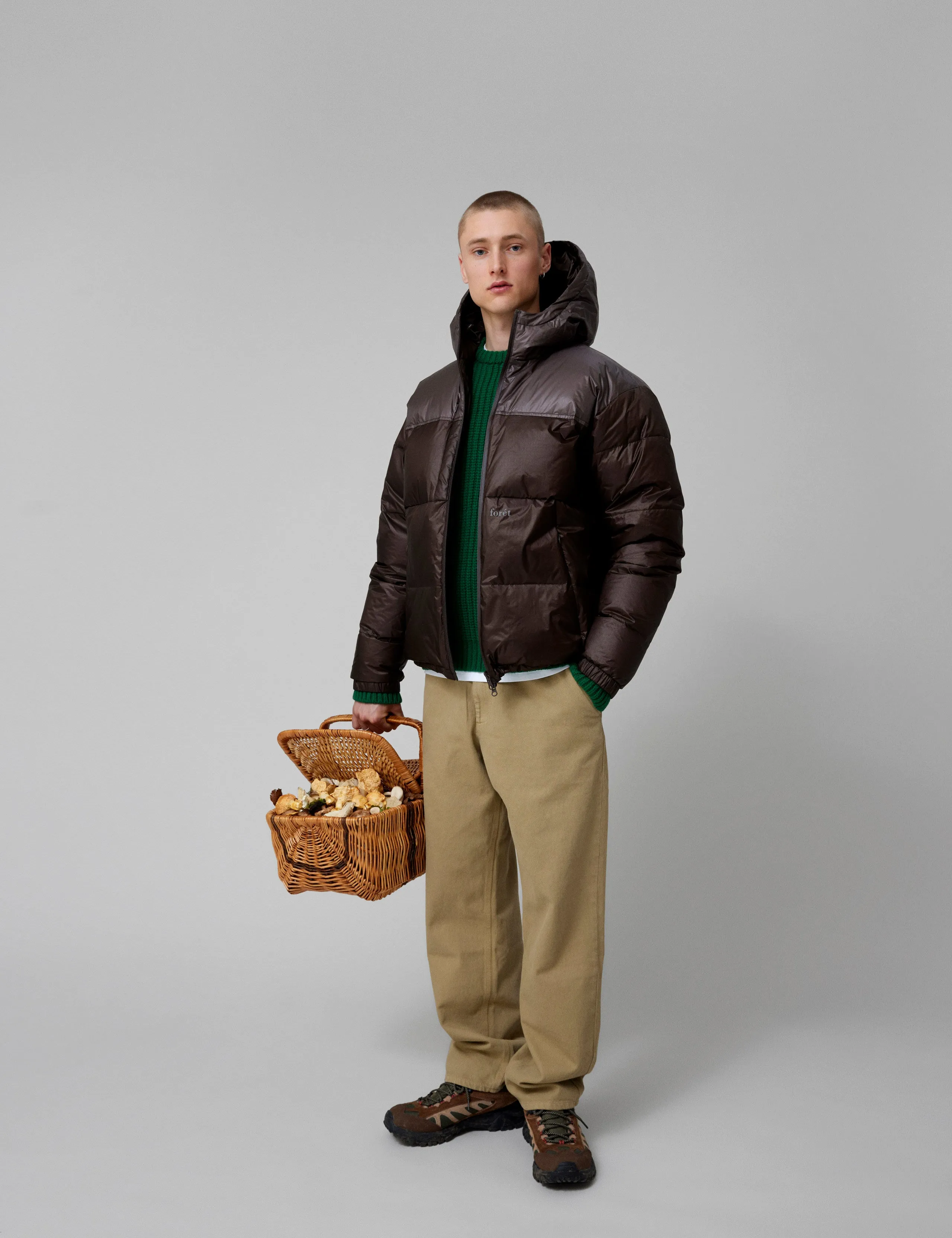 GRAIN REVERSIBLE PUFFER JACKET - BROWN sold by Foret product image thumbnail 2