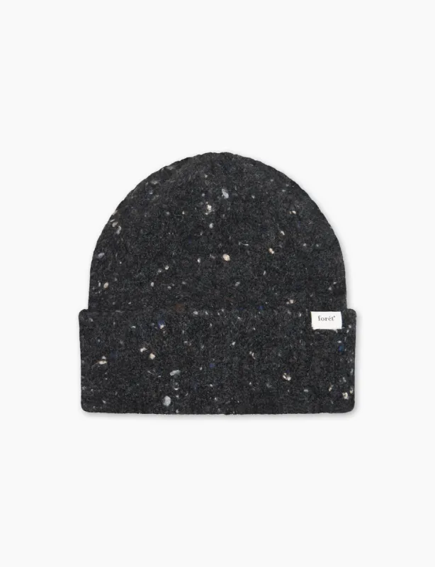 MOSS MERINO BEANIE - DARK GREY MÉLANGE sold by Foret