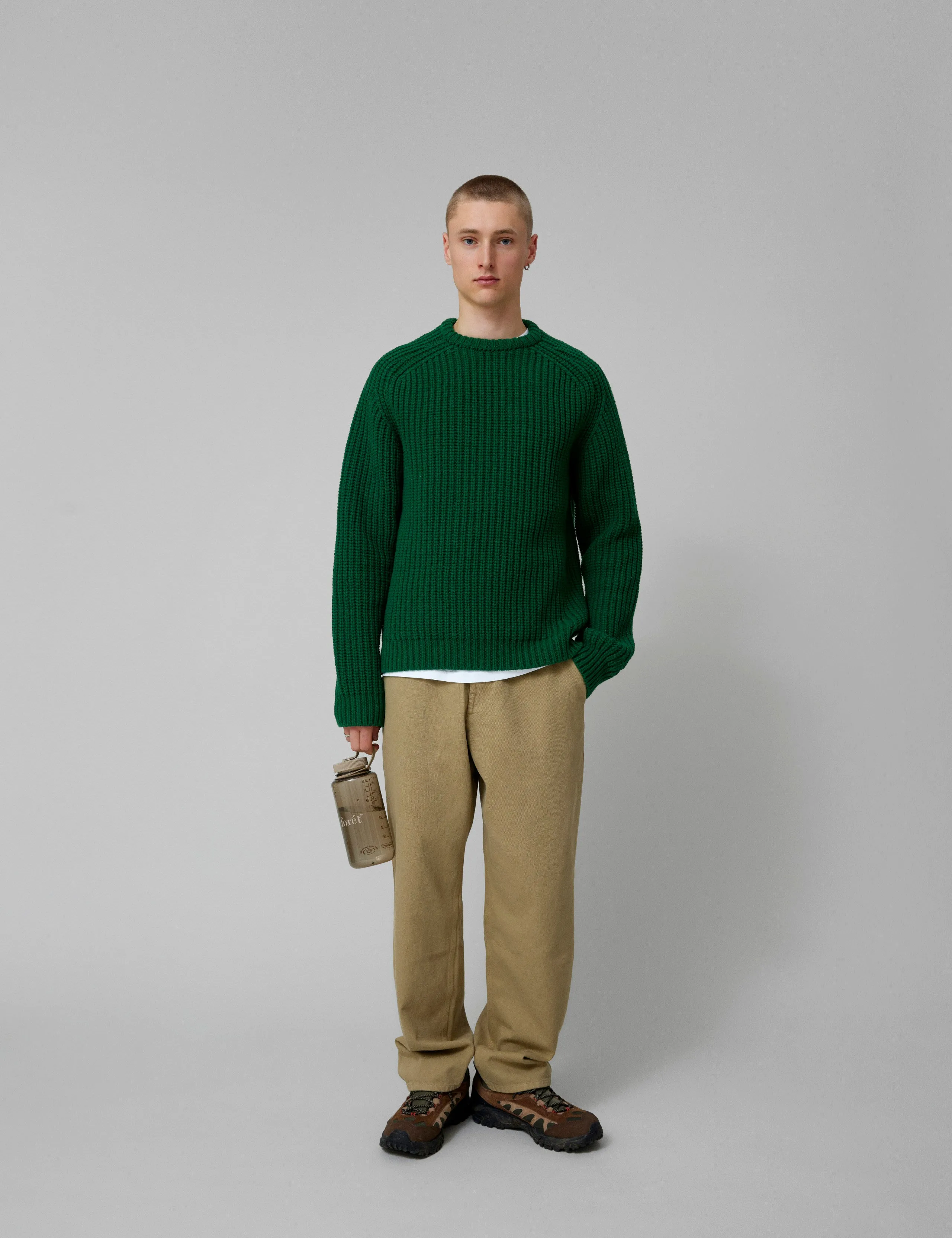 TRIP CHUNKY RIB KNIT - GREEN sold by Foret product image thumbnail 4