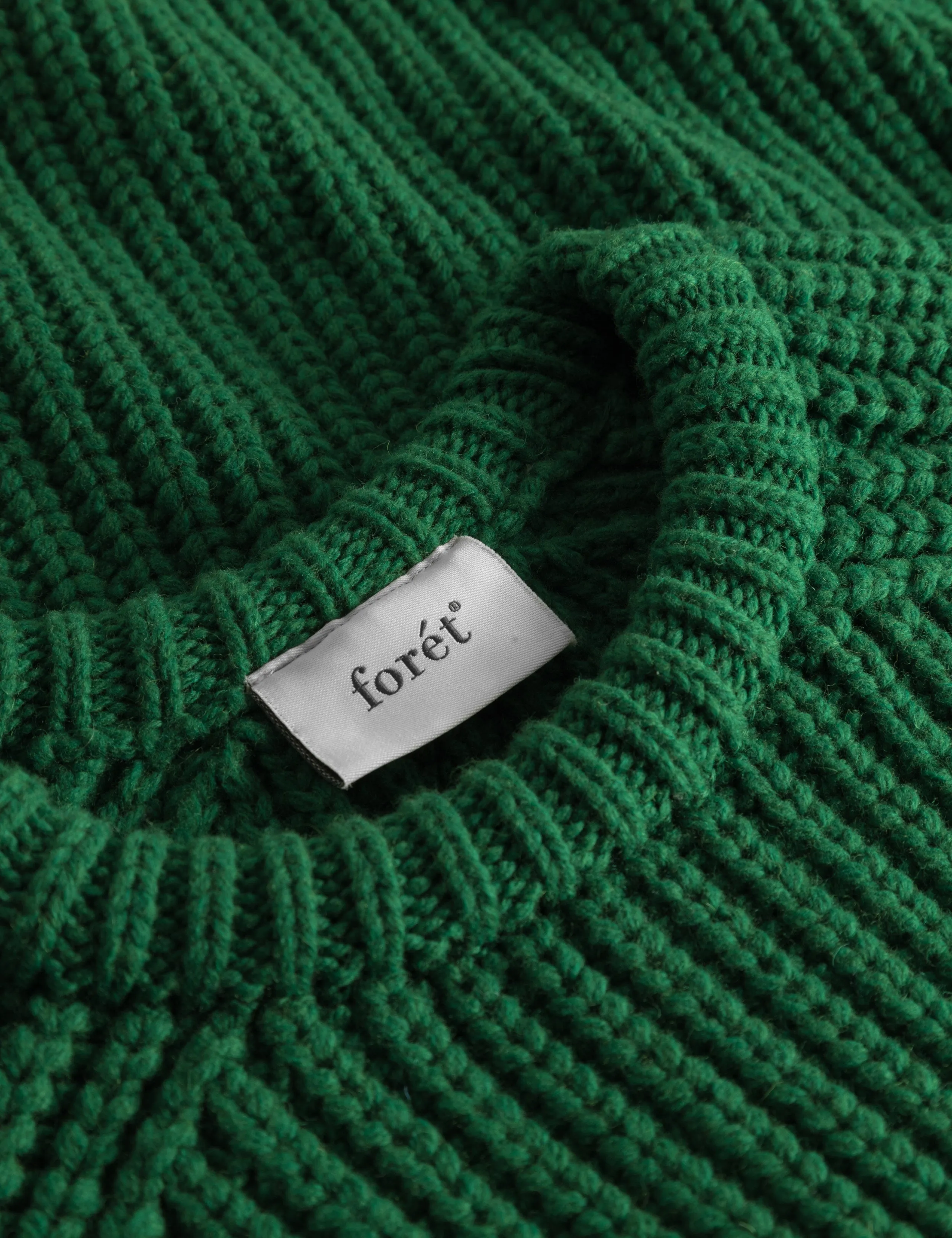 TRIP CHUNKY RIB KNIT - GREEN sold by Foret product image thumbnail 5
