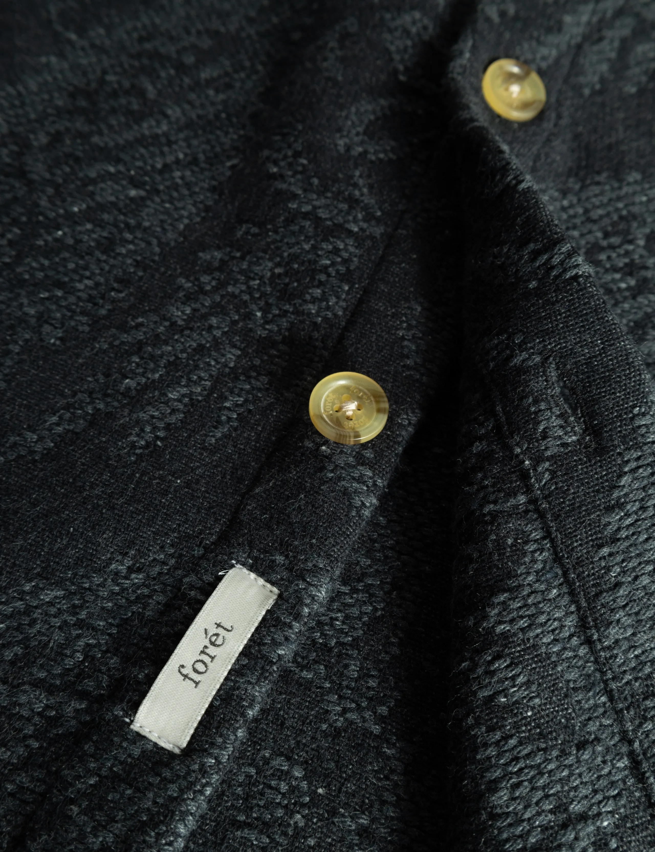 MAP JACQUARD SHIRT - DARK GREY sold by Foret product image thumbnail 5