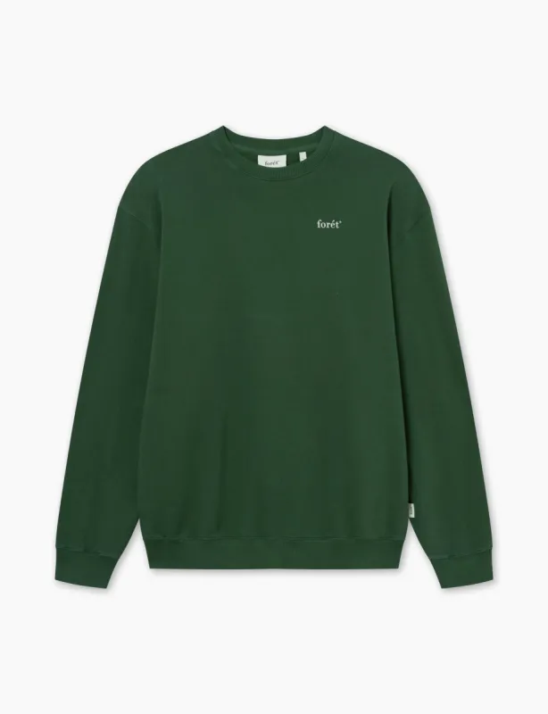 OCEAN SWEATSHIRT - GREEN/CLOUD sold by Foret