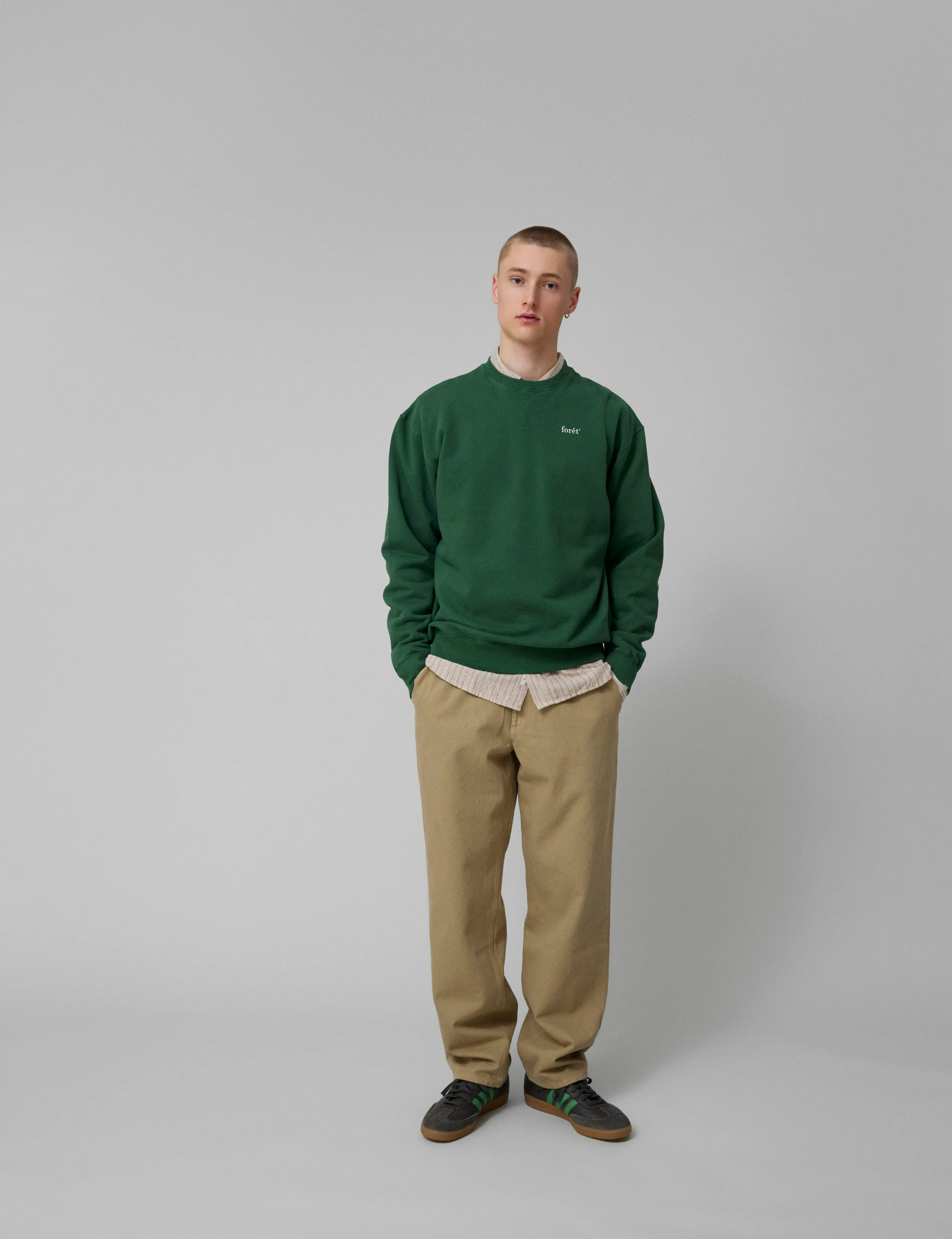 OCEAN SWEATSHIRT - GREEN/CLOUD sold by Foret product image thumbnail 3