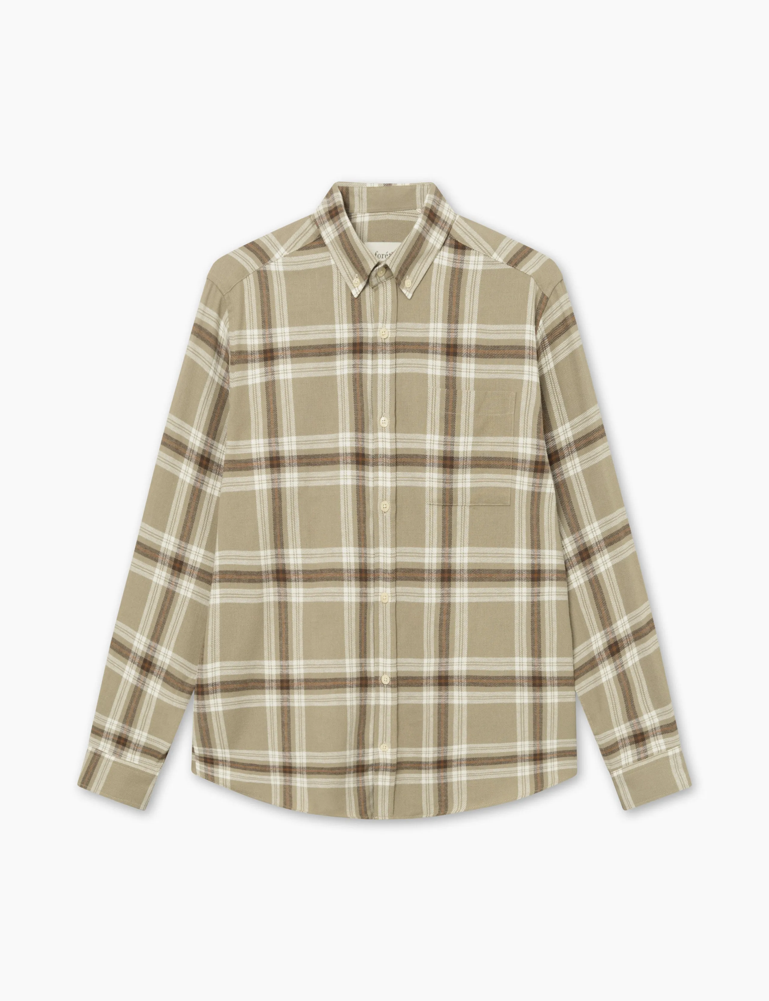 HORNET FLANNEL SHIRT - VINTAGE KHAKI sold by Foret