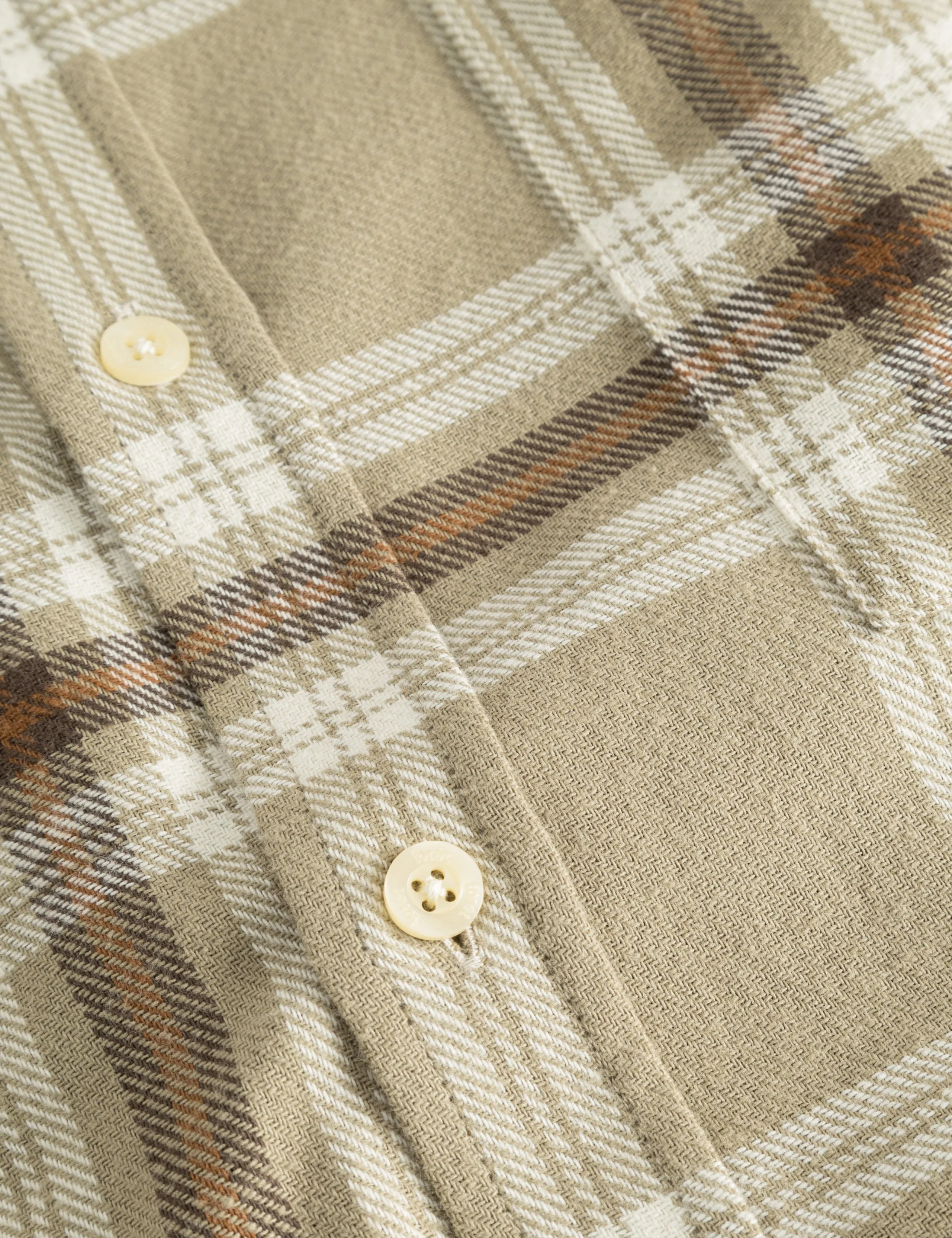 HORNET FLANNEL SHIRT - VINTAGE KHAKI sold by Foret product image thumbnail 4