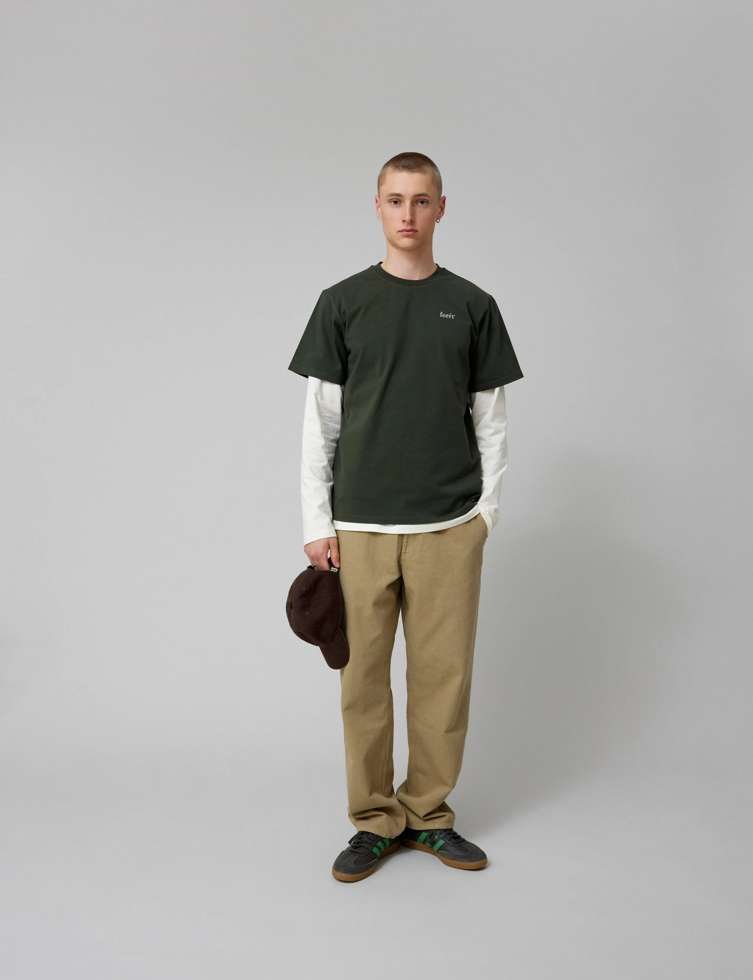 OCEAN T-SHIRT - DARK MOSS/CLOUD sold by Foret product image thumbnail 2