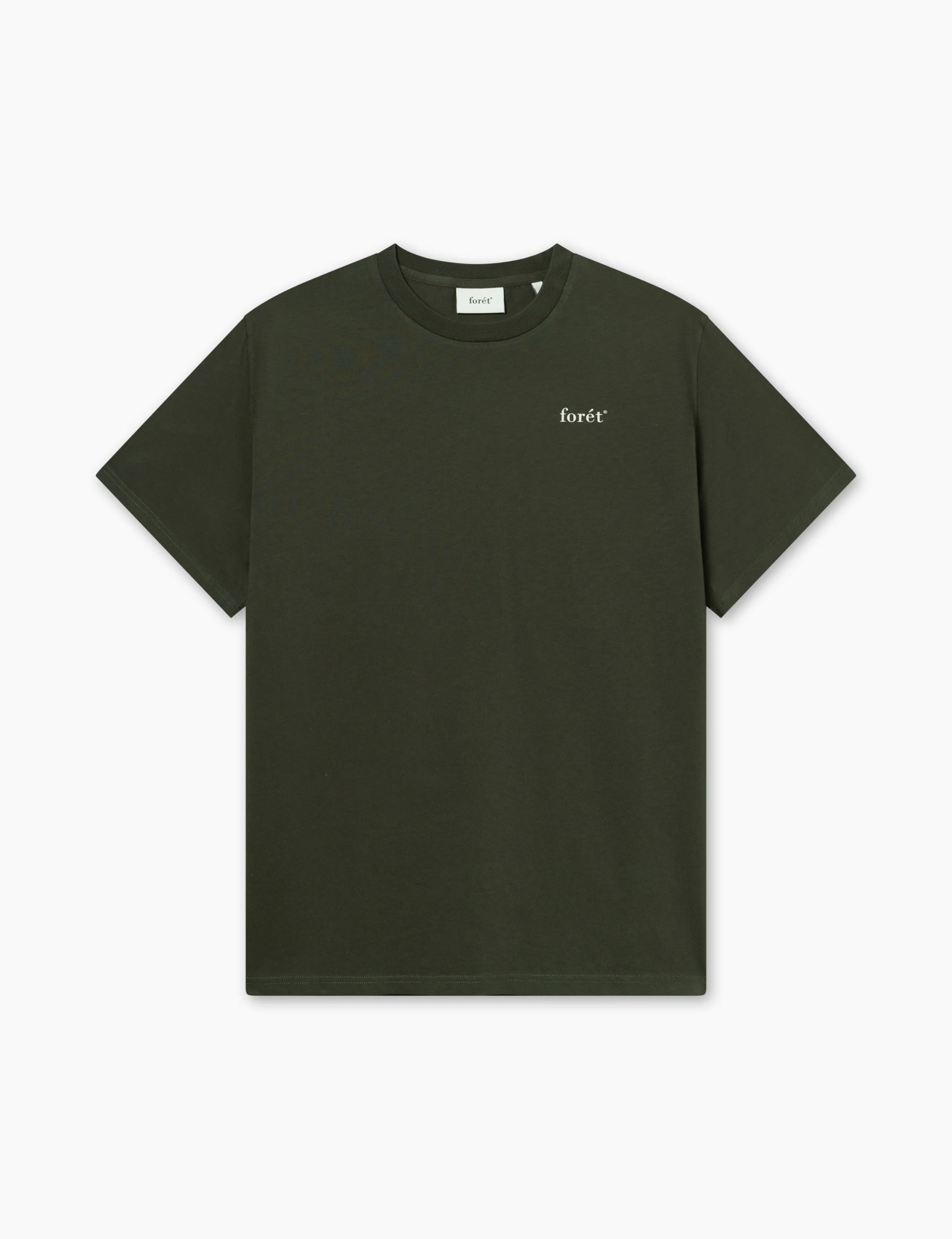 OCEAN T-SHIRT - DARK MOSS/CLOUD sold by Foret