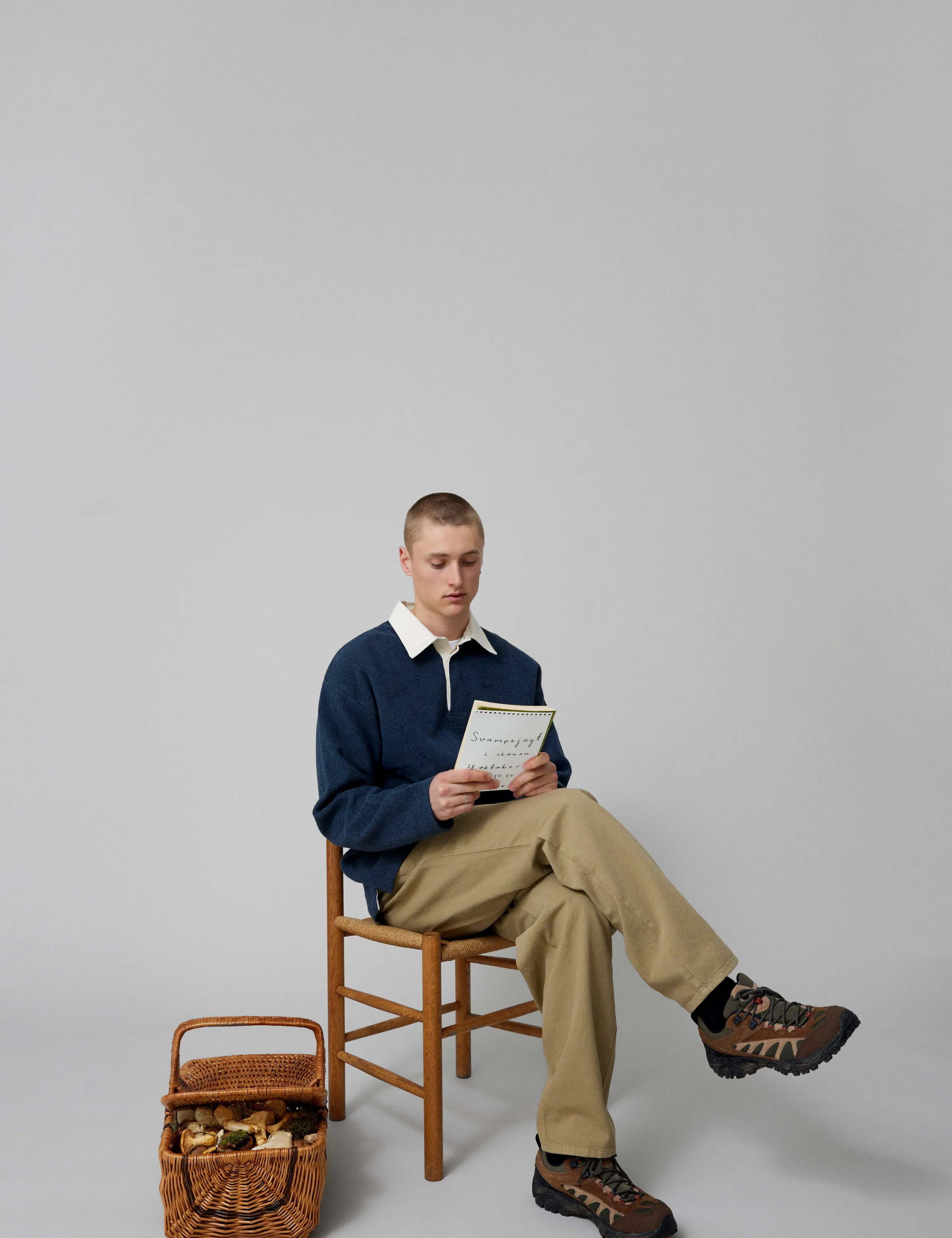 HERB BRUSHED SWEATSHIRT - NAVY sold by Foret product image thumbnail 4