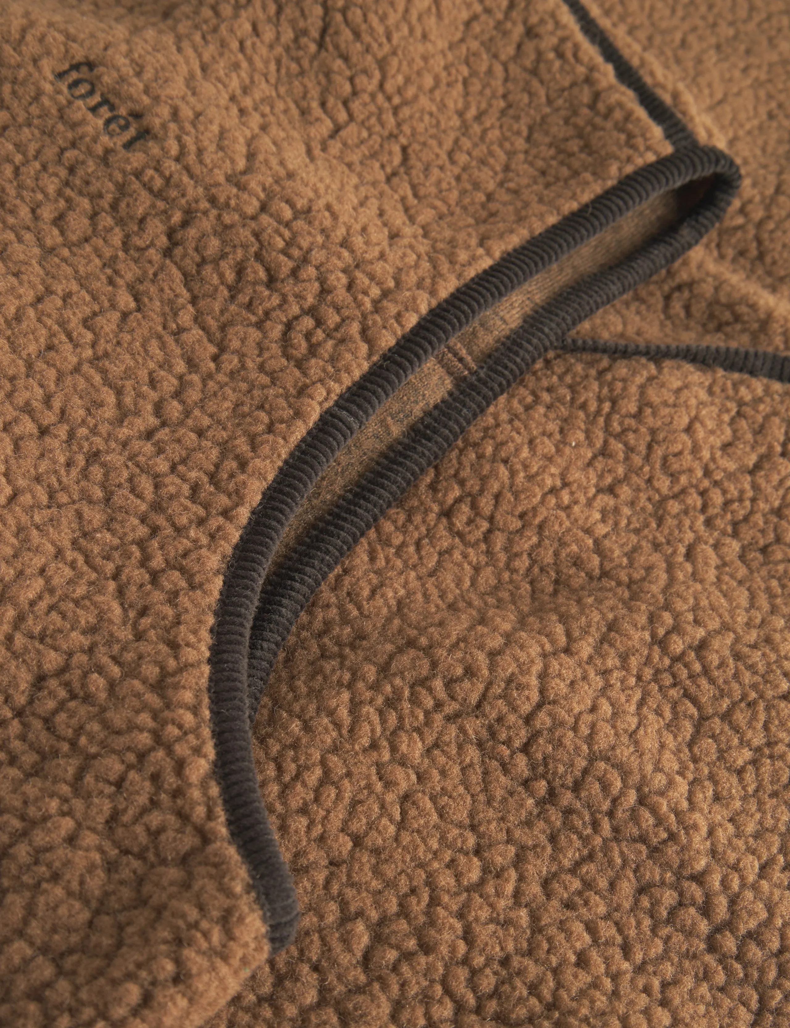 TULIP SHERPA FLEECE VEST - BROWN sold by Foret product image thumbnail 5