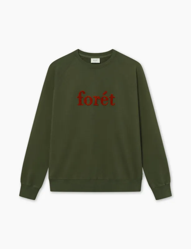 SPRUCE SWEATSHIRT - DARK MOSS made by Foret