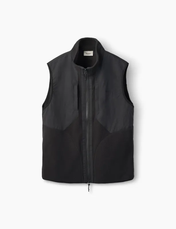 PICNIC POLARTEC FLEECE VEST - BLACK sold by Foret