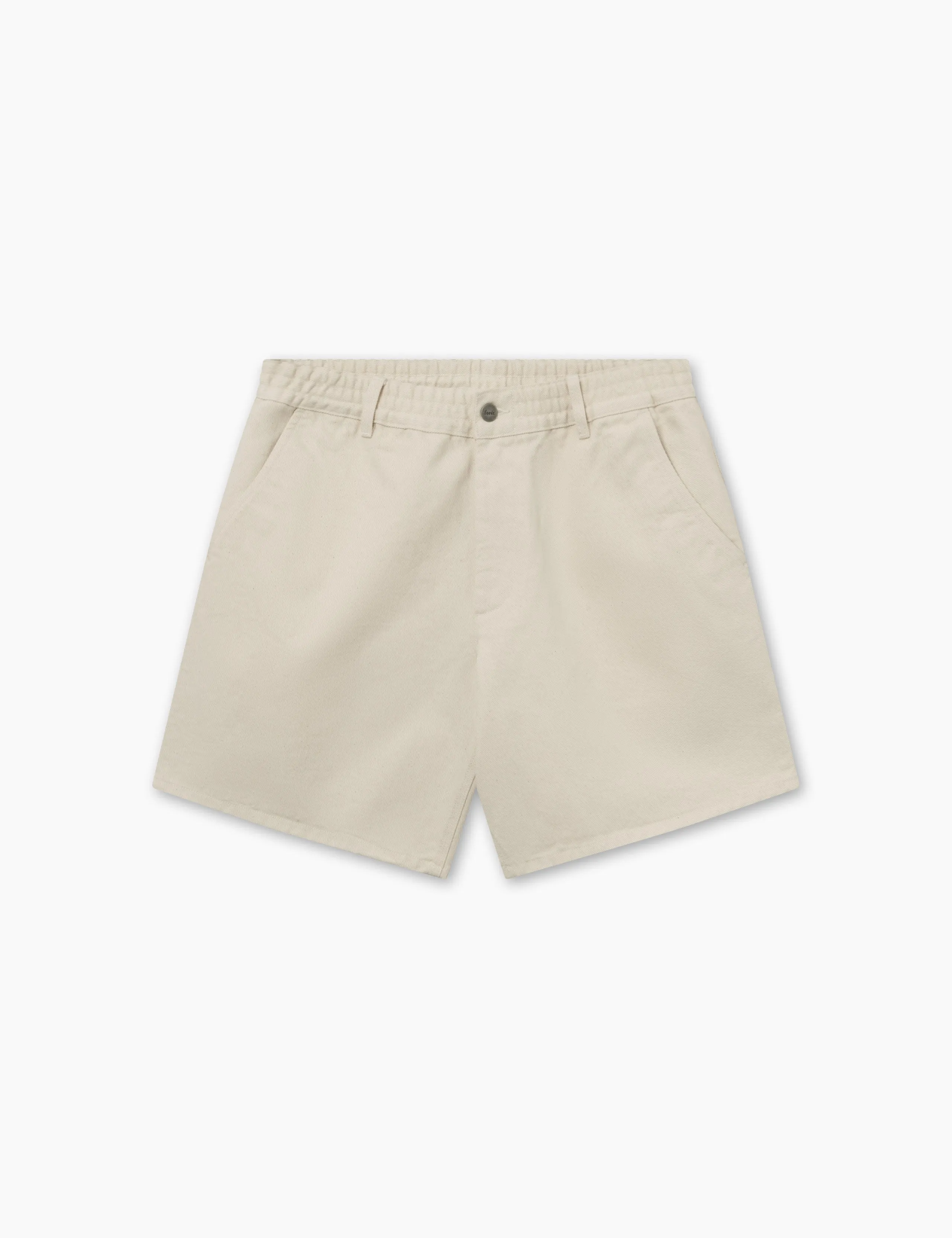 CLAY TWILL SHORTS - UNDYED sold by Foret