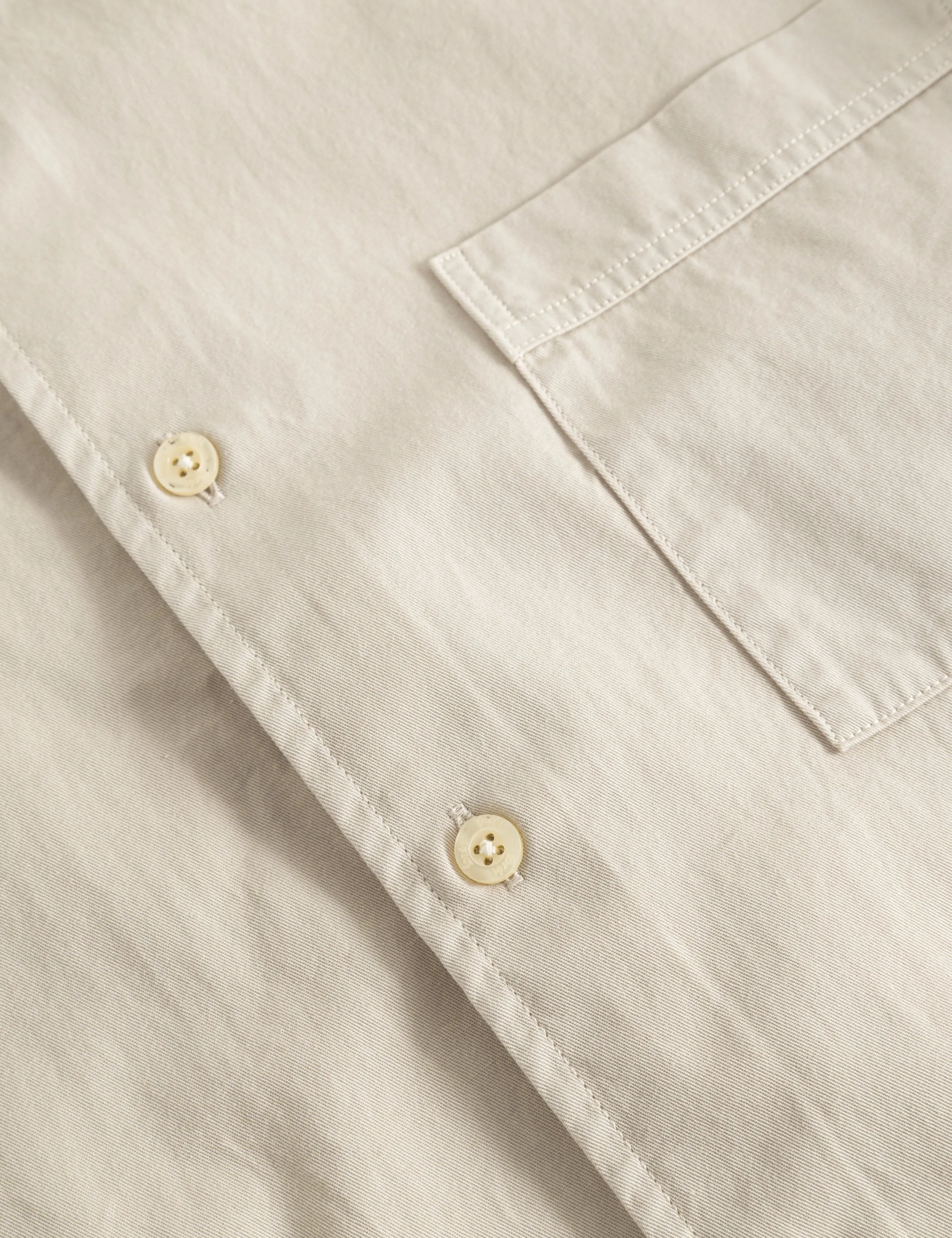 CAMP LIGHT TWILL SHIRT - OAT sold by Foret product image thumbnail 5