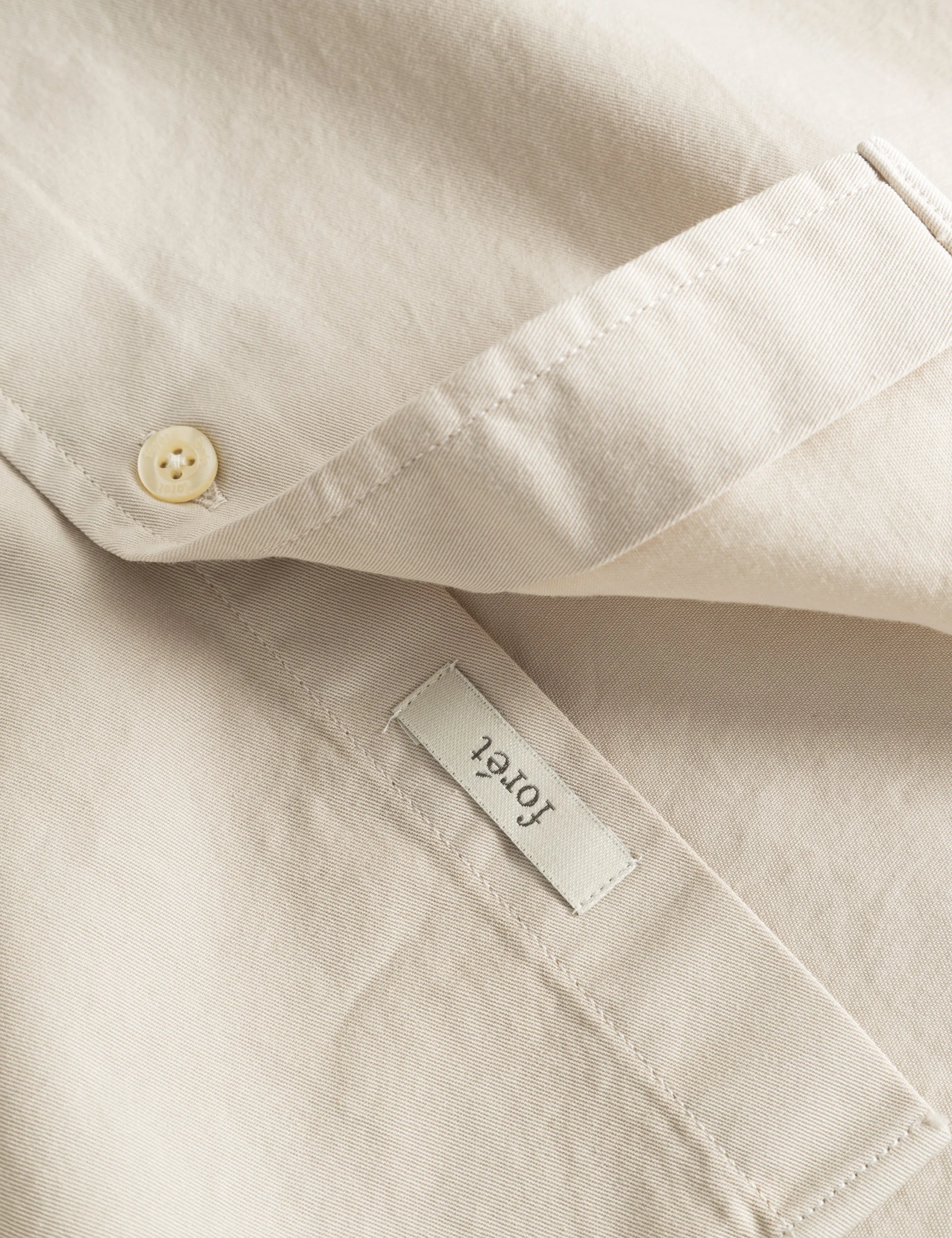 CAMP LIGHT TWILL SHIRT - OAT sold by Foret product image thumbnail 3